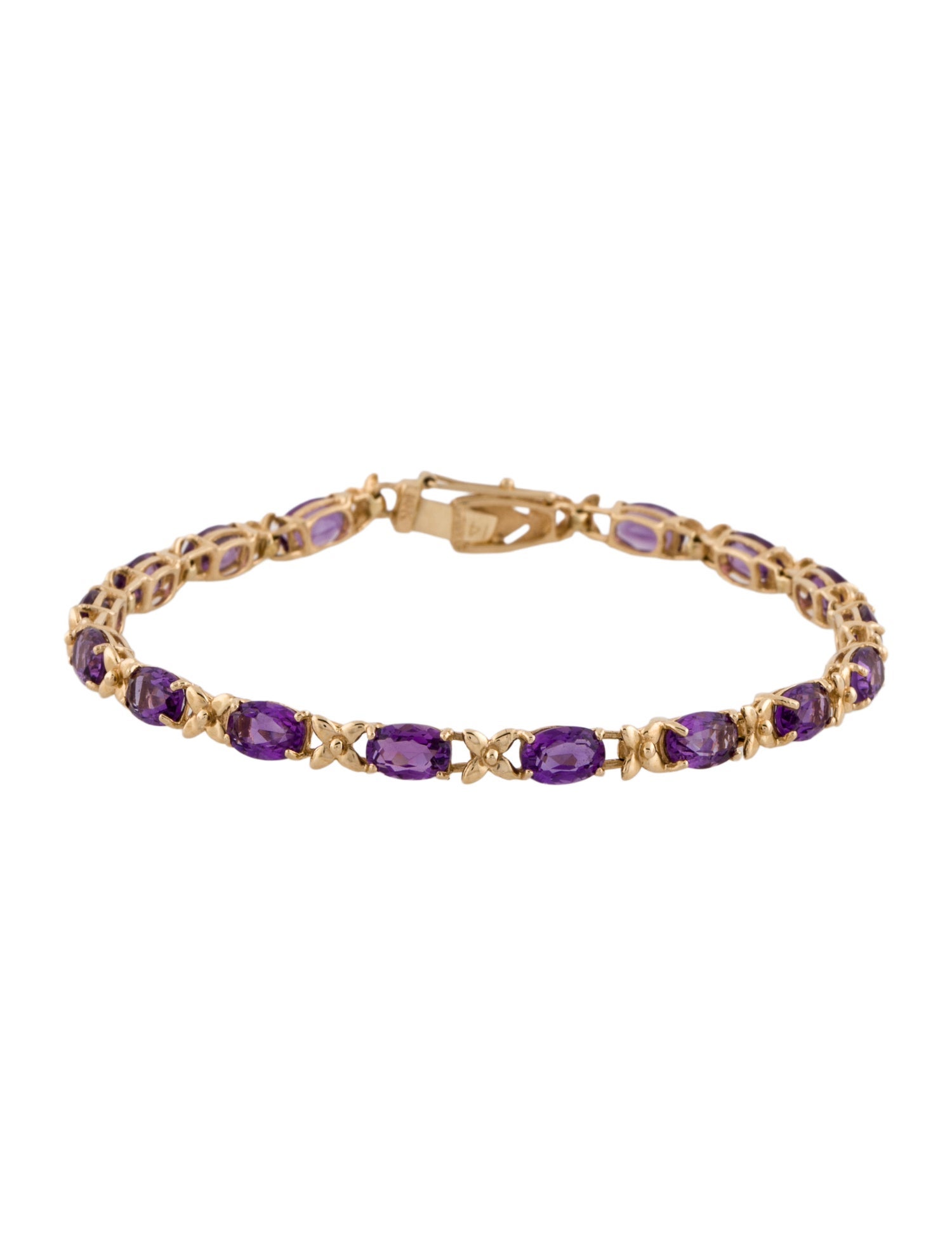 Bracelet 14K 6.51ctw Amethyst Bracelet
