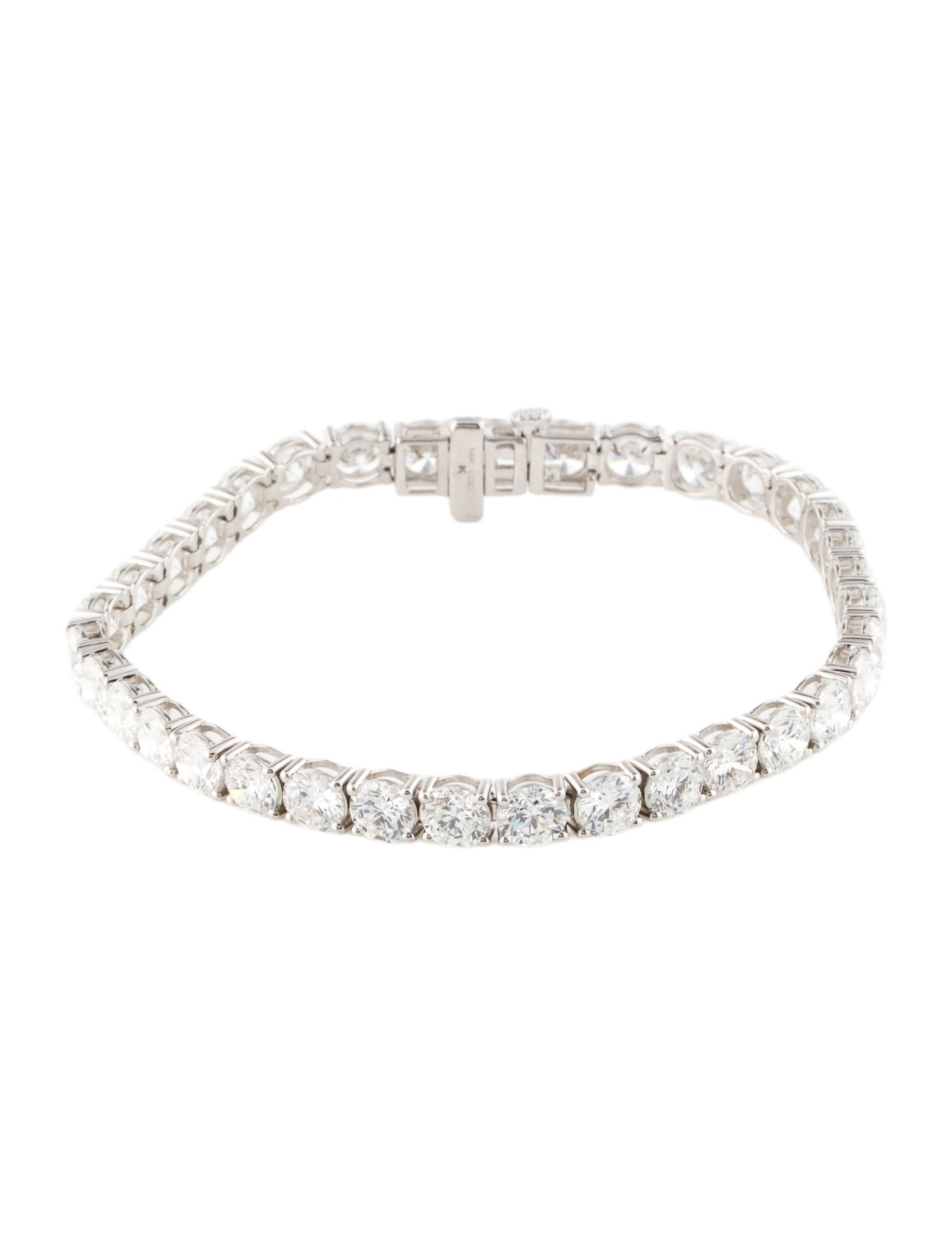 Bracelet 14K 15.00ctw Lab-Grown Diamond Tennis