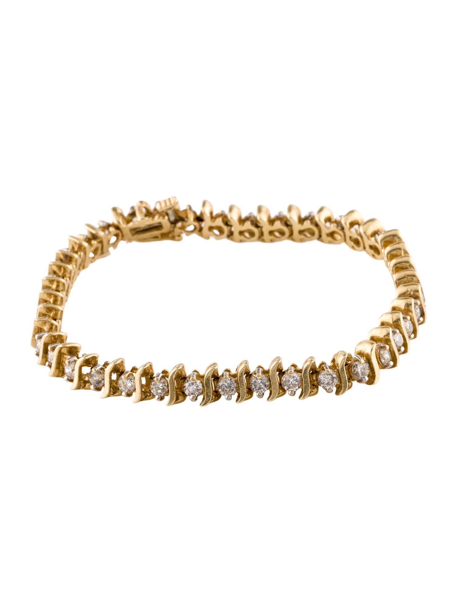 Bracelet 14K 3.80ctw Diamond Tennis
