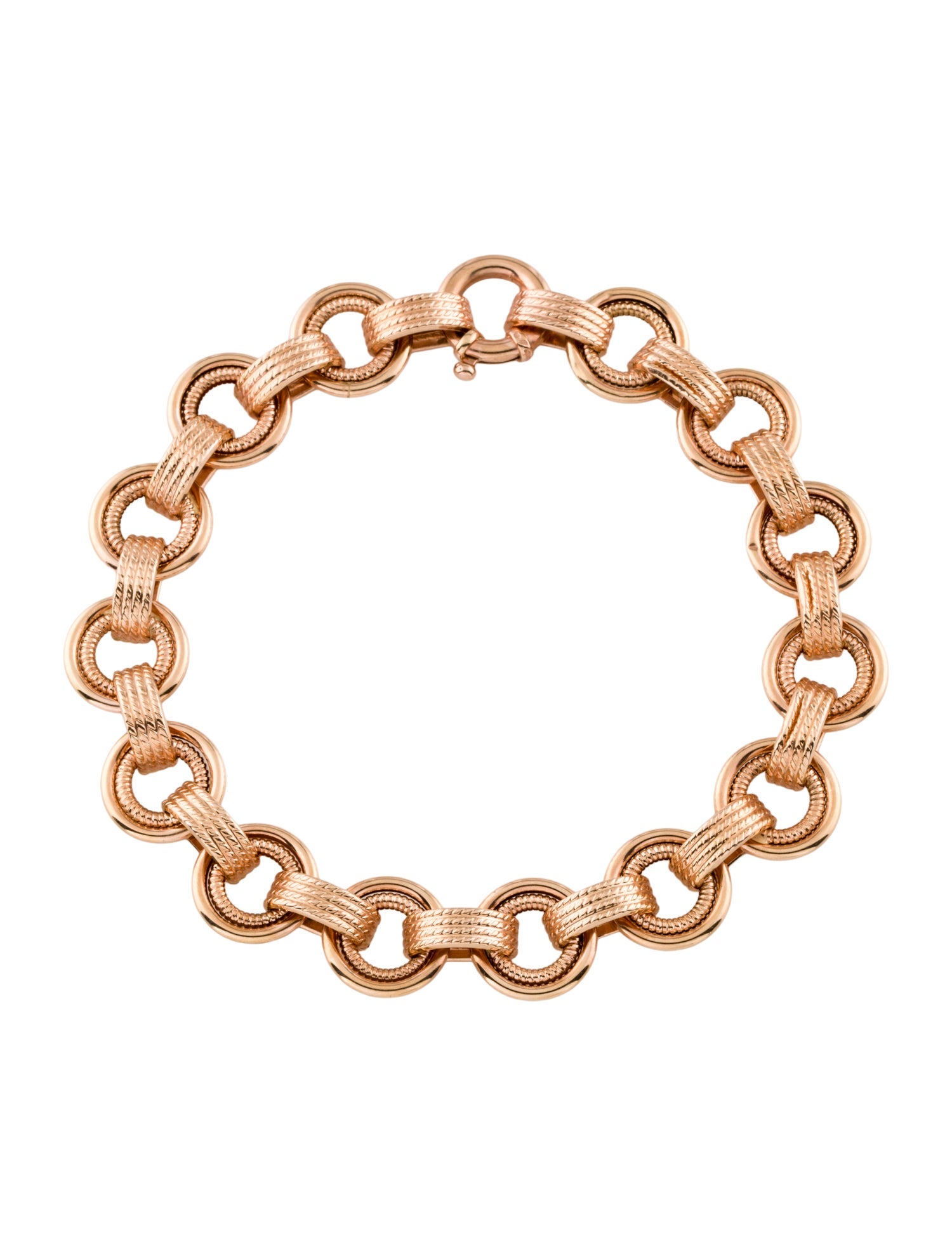 Bracelet 14K Circle Link