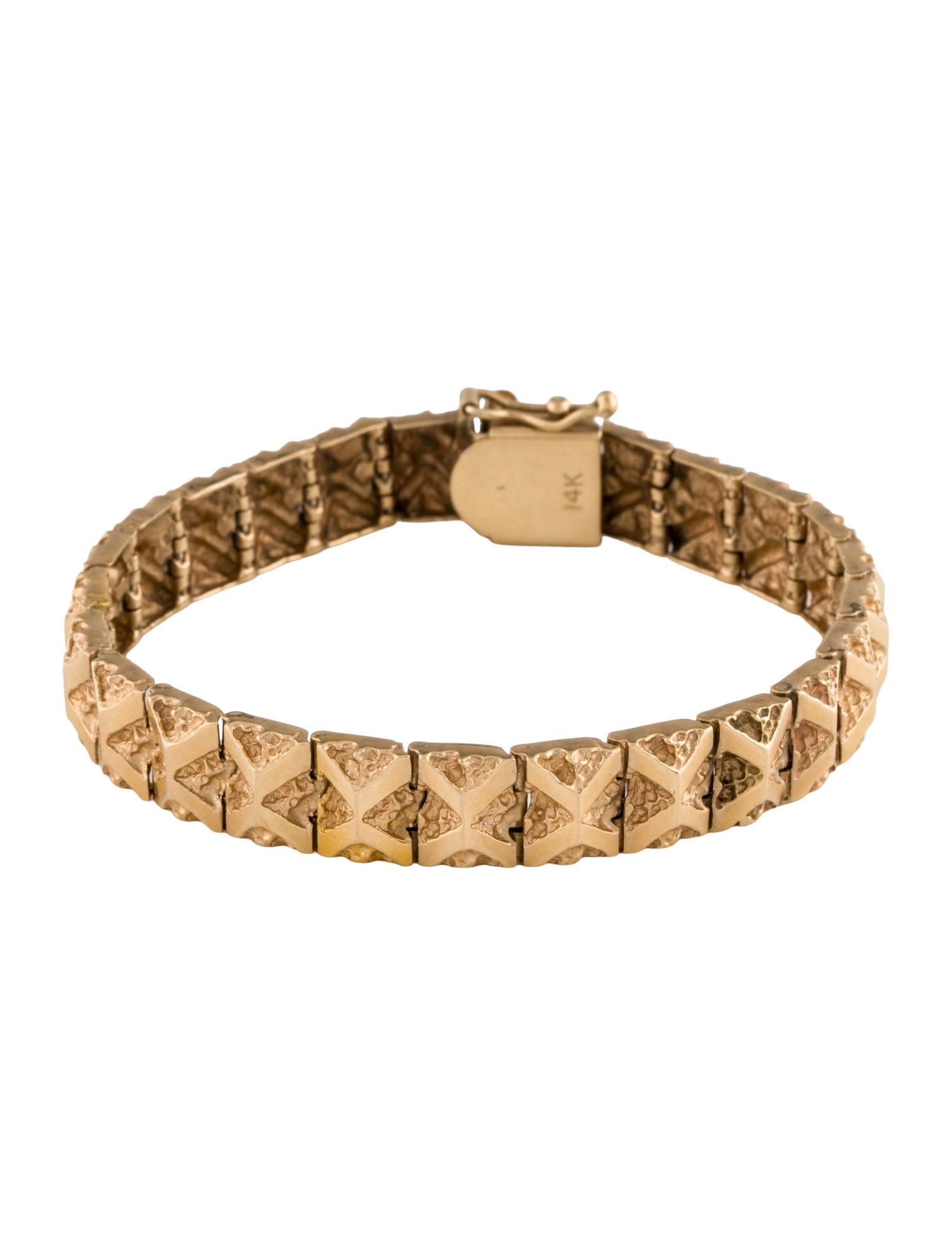 Bracelet 14K Nugget Link Bracelet