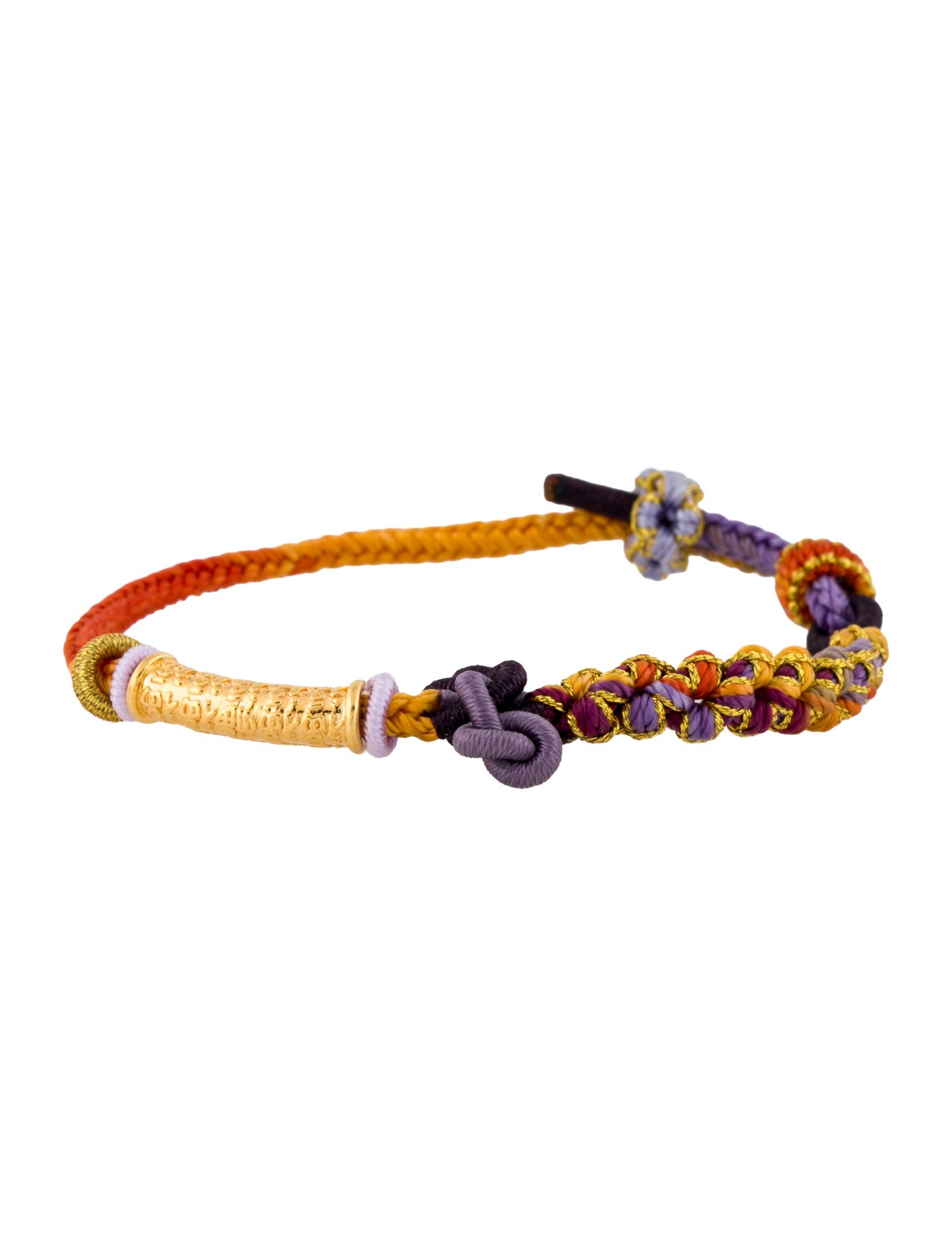 Bracelet 24K Charm Adjustable Cord