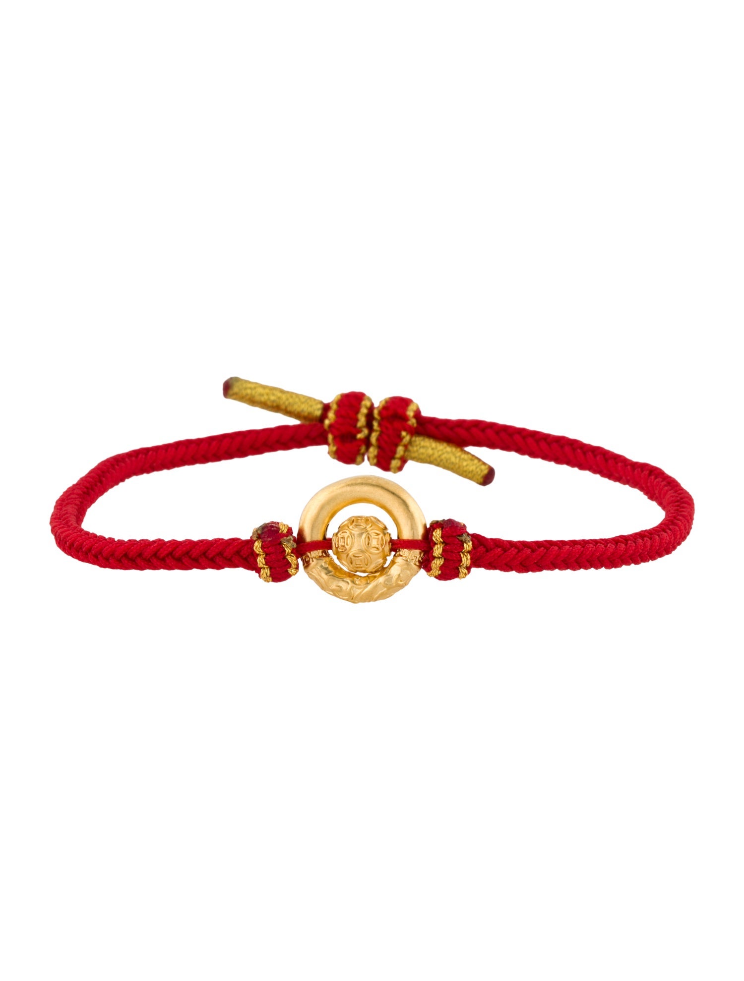 Bracelet 24k Bead Adjustable Cord