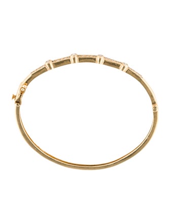 Bracelet 14K Diamond Hinged Bangle Bracelet