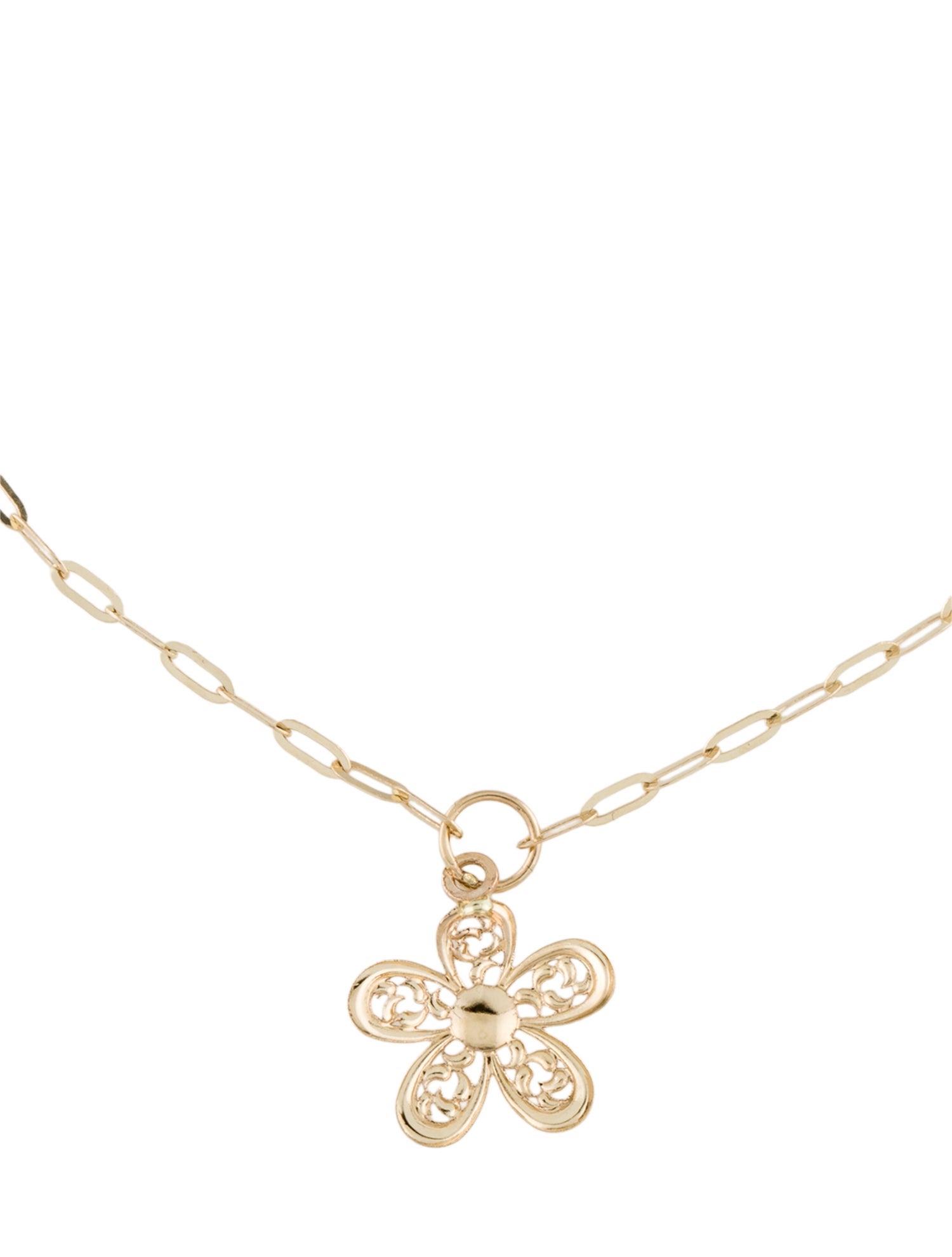 Bracelet 14K Flower Charm