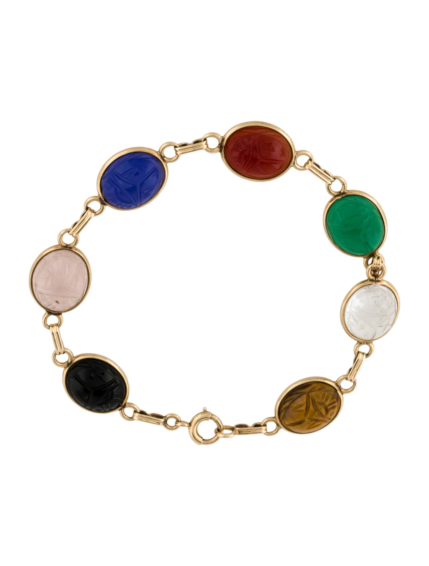 Bracelet 14K Multi Stone Station