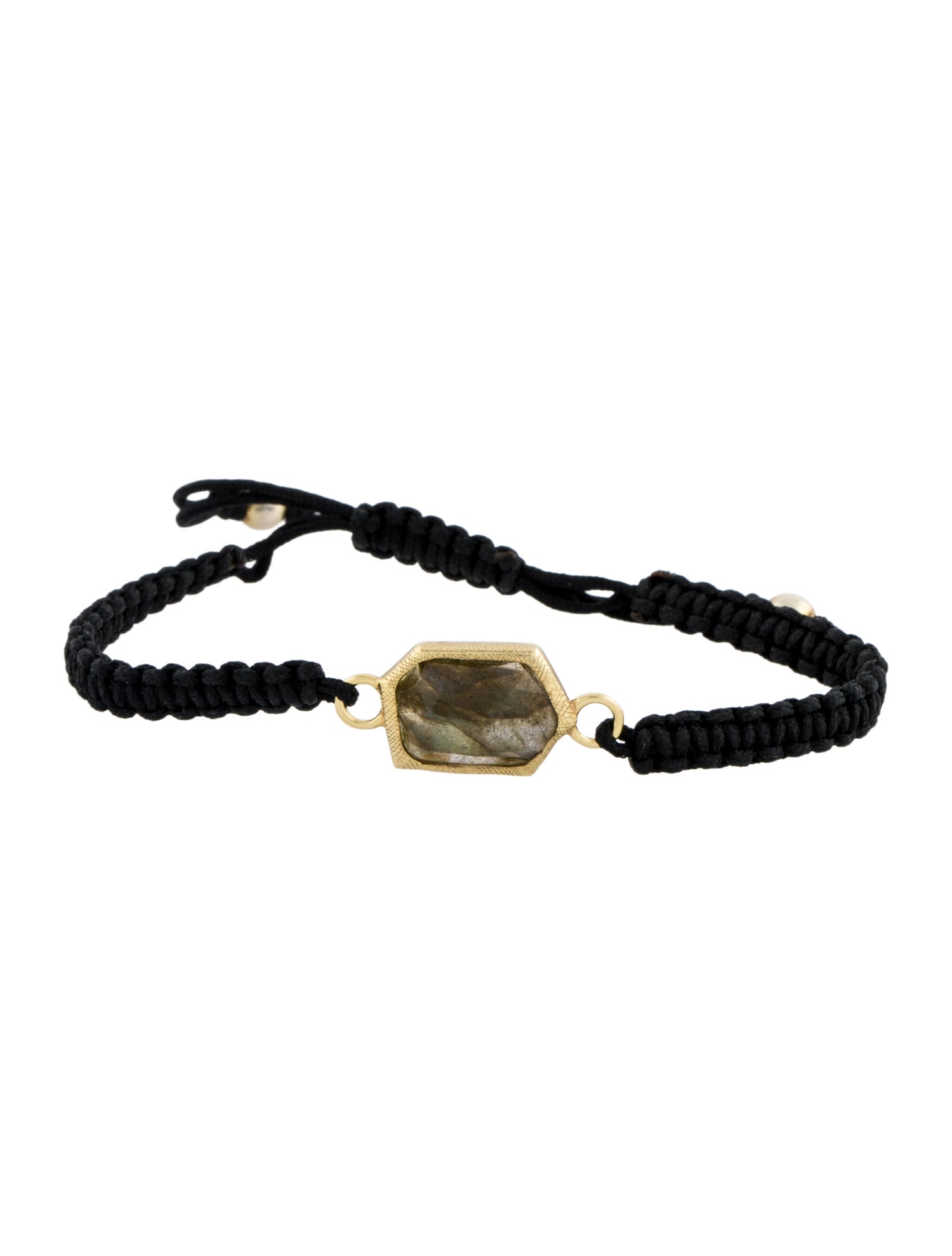 Bracelet 18K Labradorite Station Cord