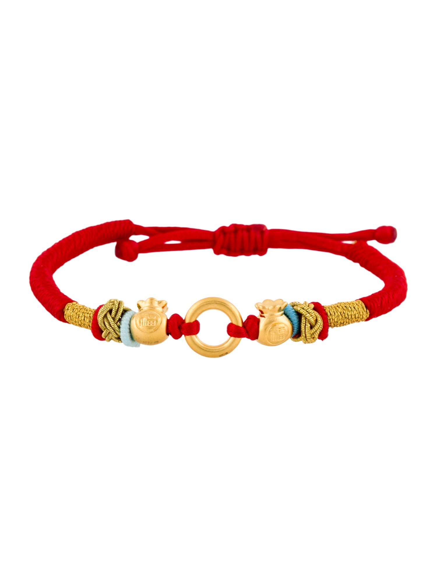 Bracelet 24K Bead Adjustable Cord