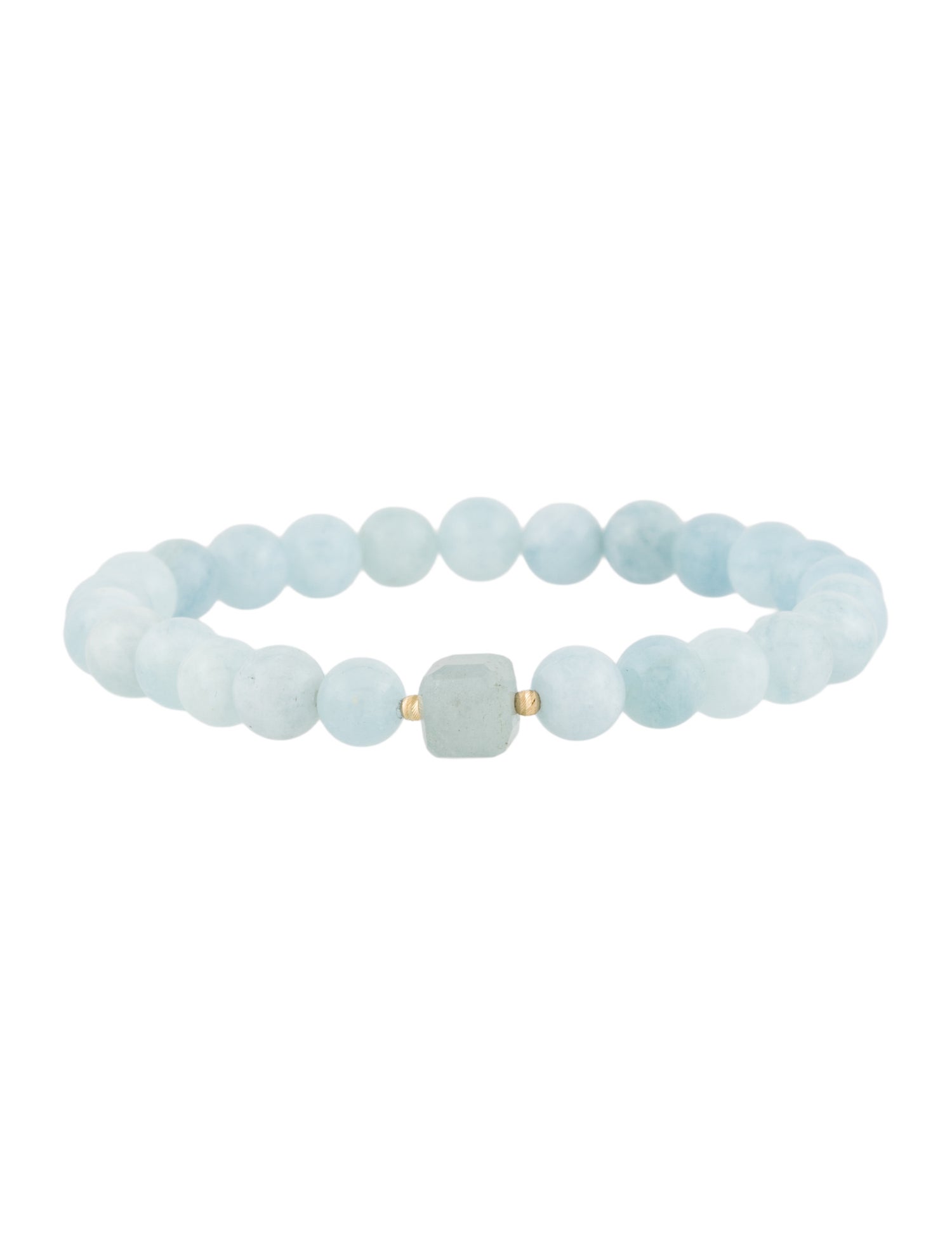 Bracelet 14K Aquamarine Bead