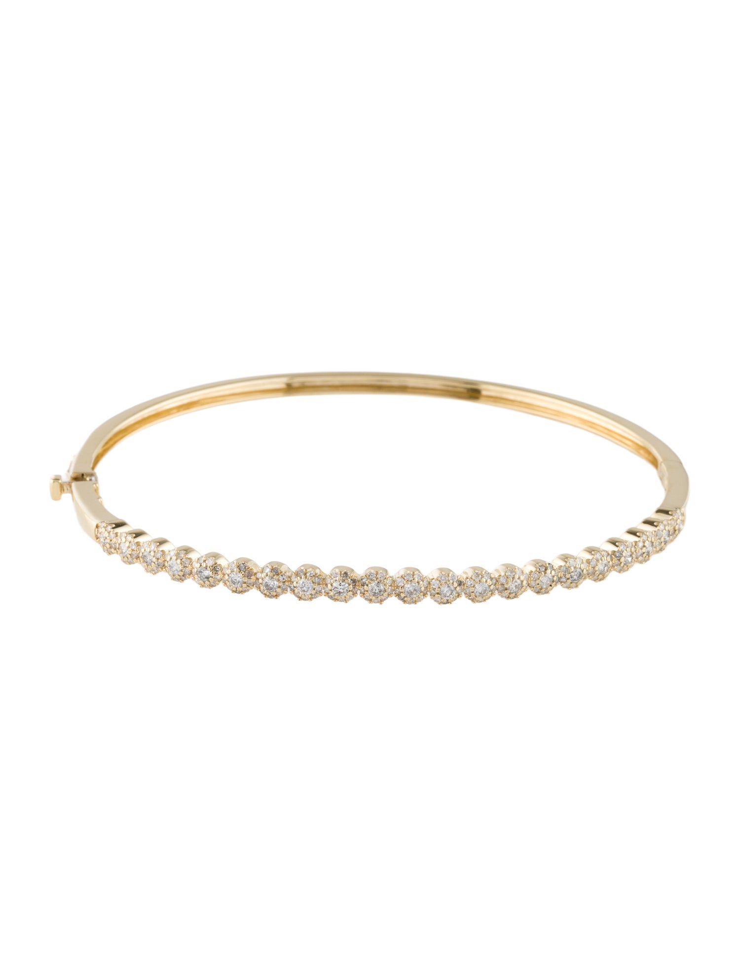 Bracelet 14K 1.00ctw Diamond Hinged