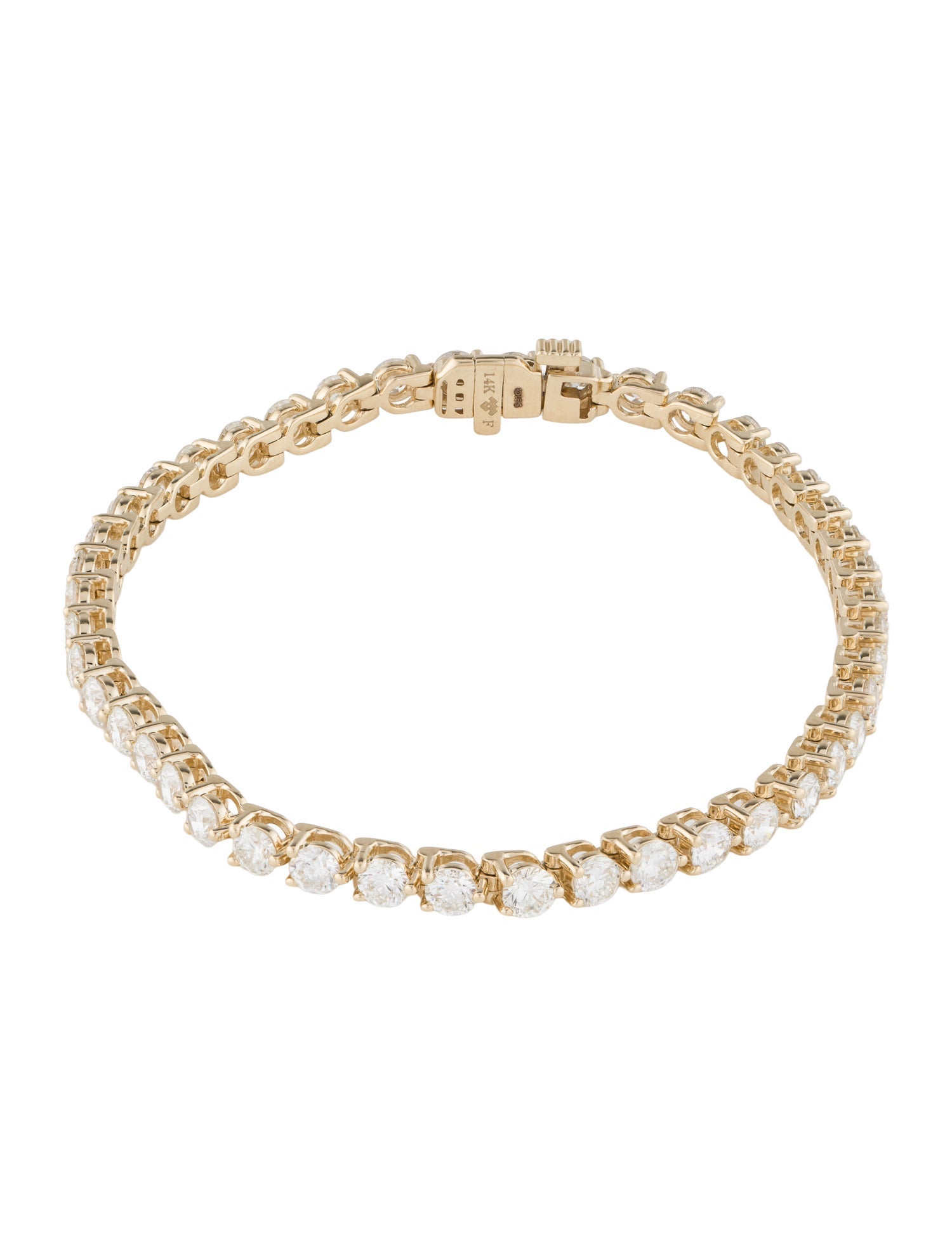 Bracelet 14K 5.94ctw Diamond Tennis