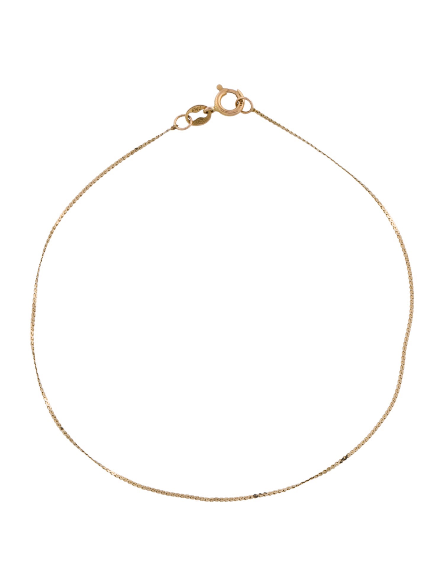 Bracelet 14K Serpentine Chain Link