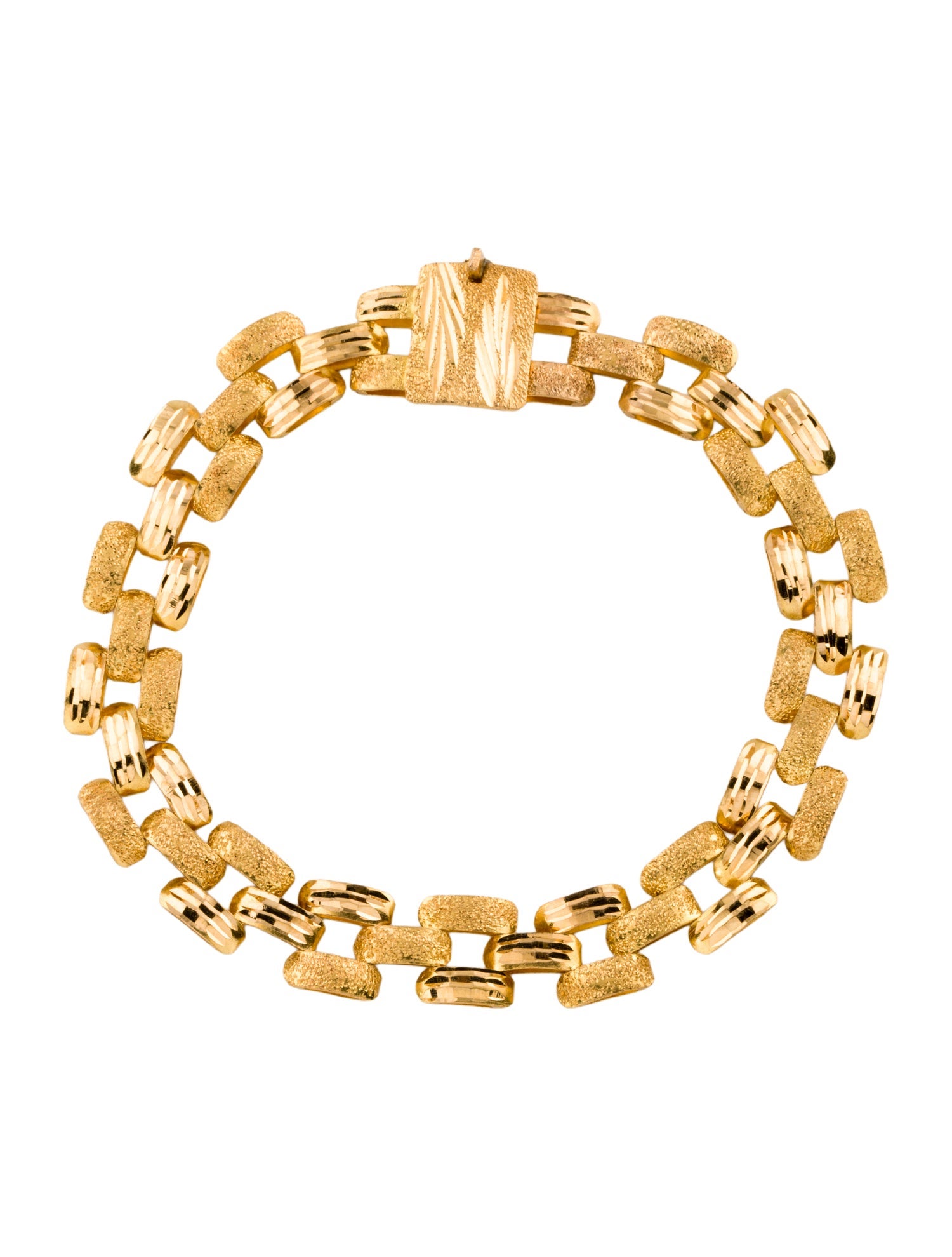 Bracelet 21K Textured Link