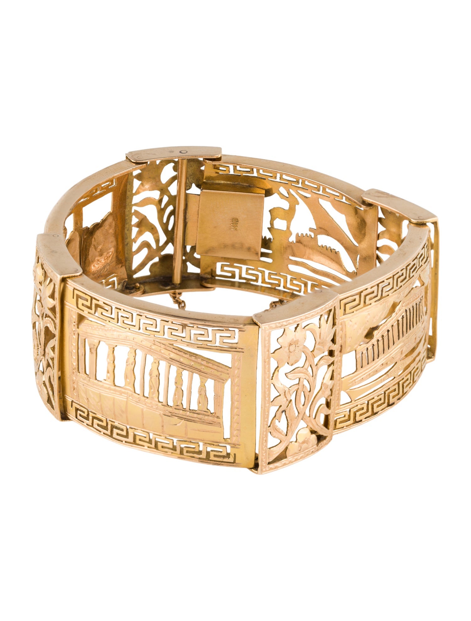 Bracelet 18K Greek Scene Motif