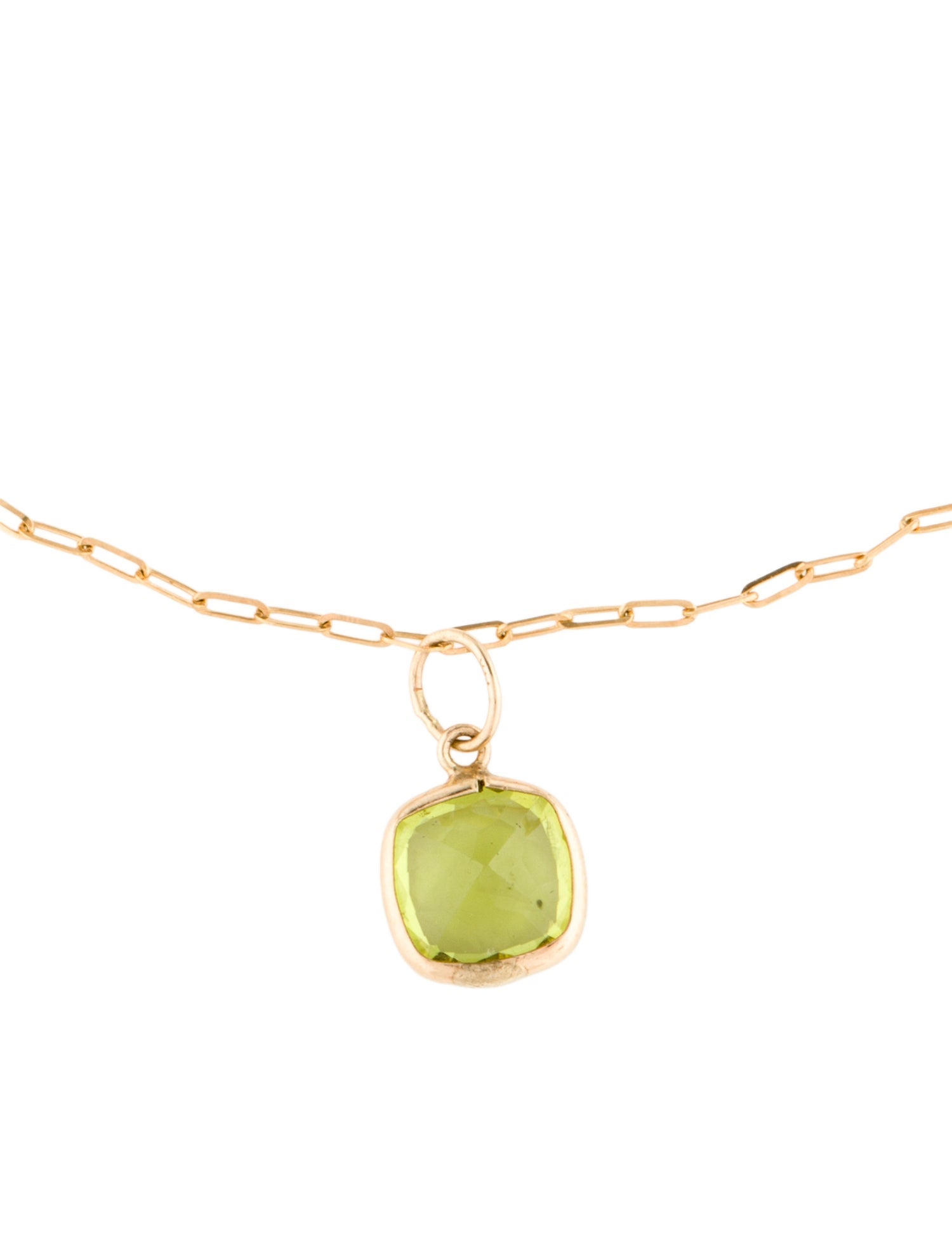 Bracelet 14K 1.46ct Peridot Charm