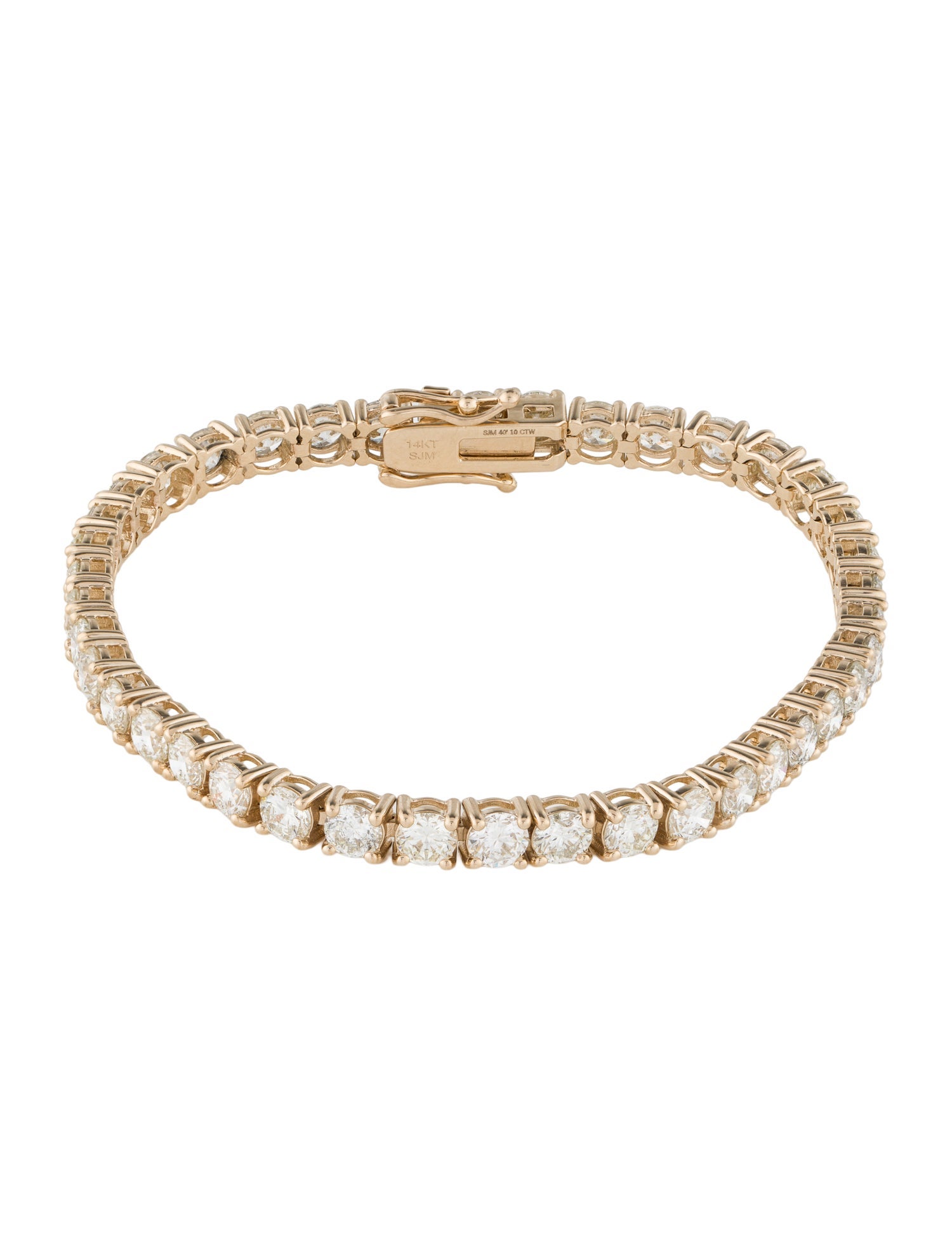 Bracelet 14K 10.00ctw Diamond Tennis