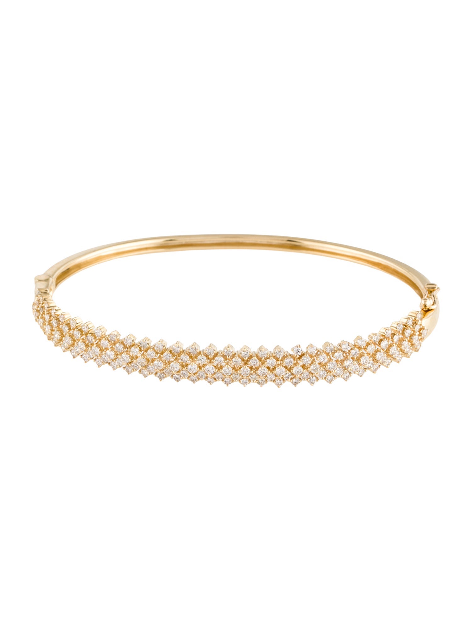 Bracelet 14K 1.15ctw Diamond Oval Bangle