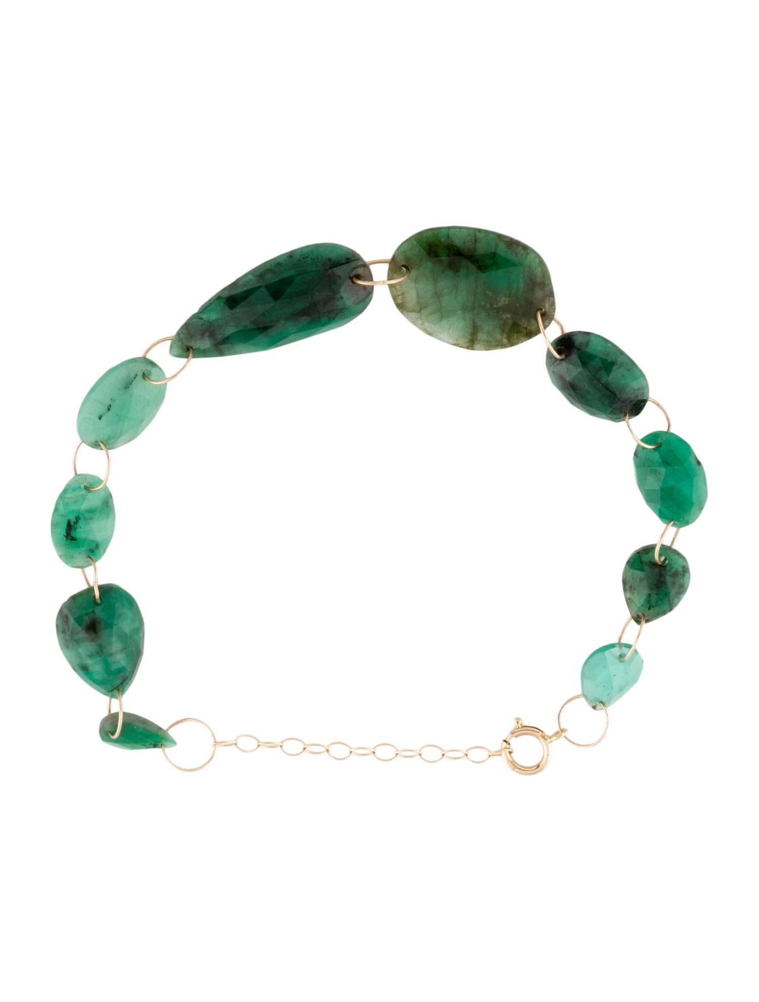 Bracelet 14K Emerald Bead