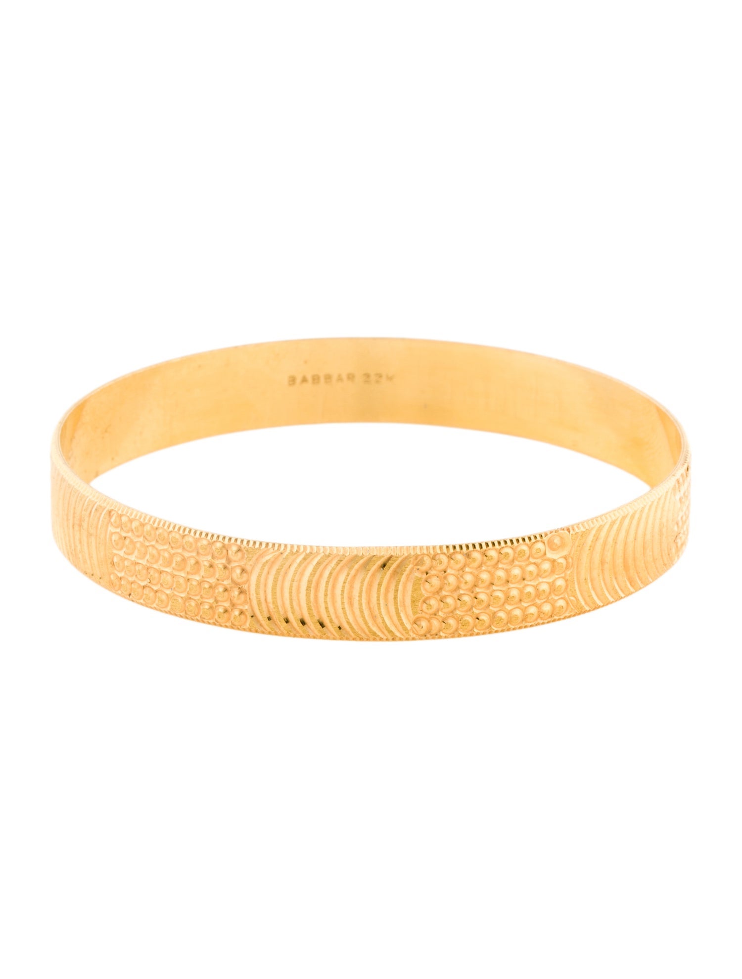 Bracelet 22K Textured Bangle