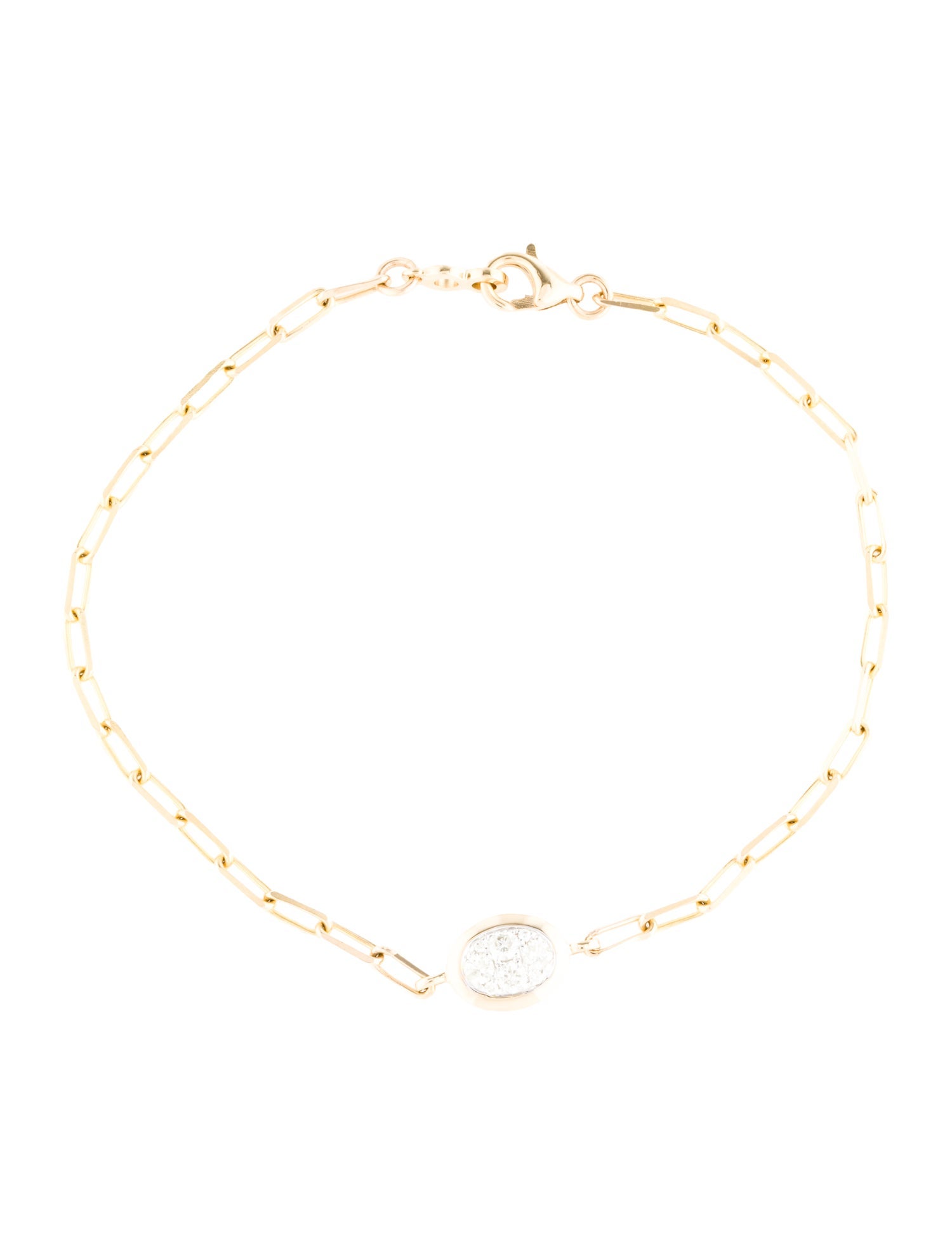 Bracelet 14K Diamond Link w/ Tags