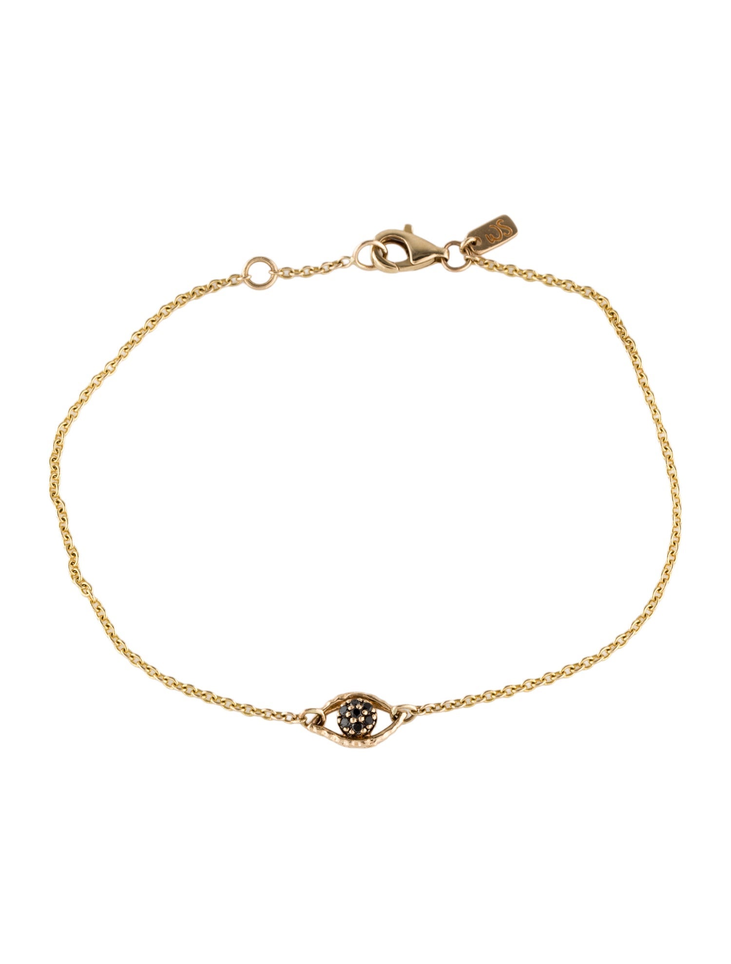 Bracelet Whitney Stern 14K Diamond Evil Eye Station
