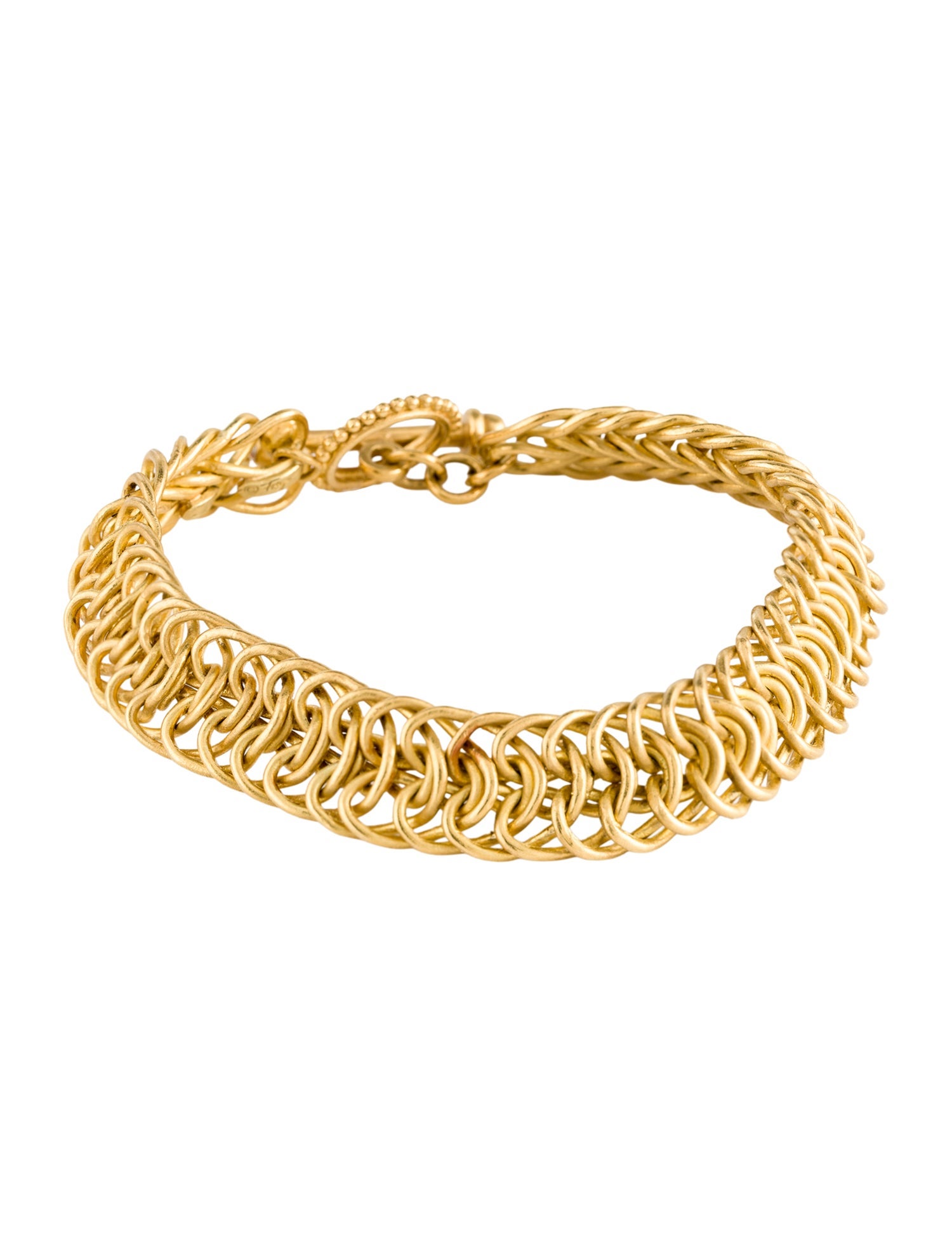 Bracelet 22K Diamond Woven Link