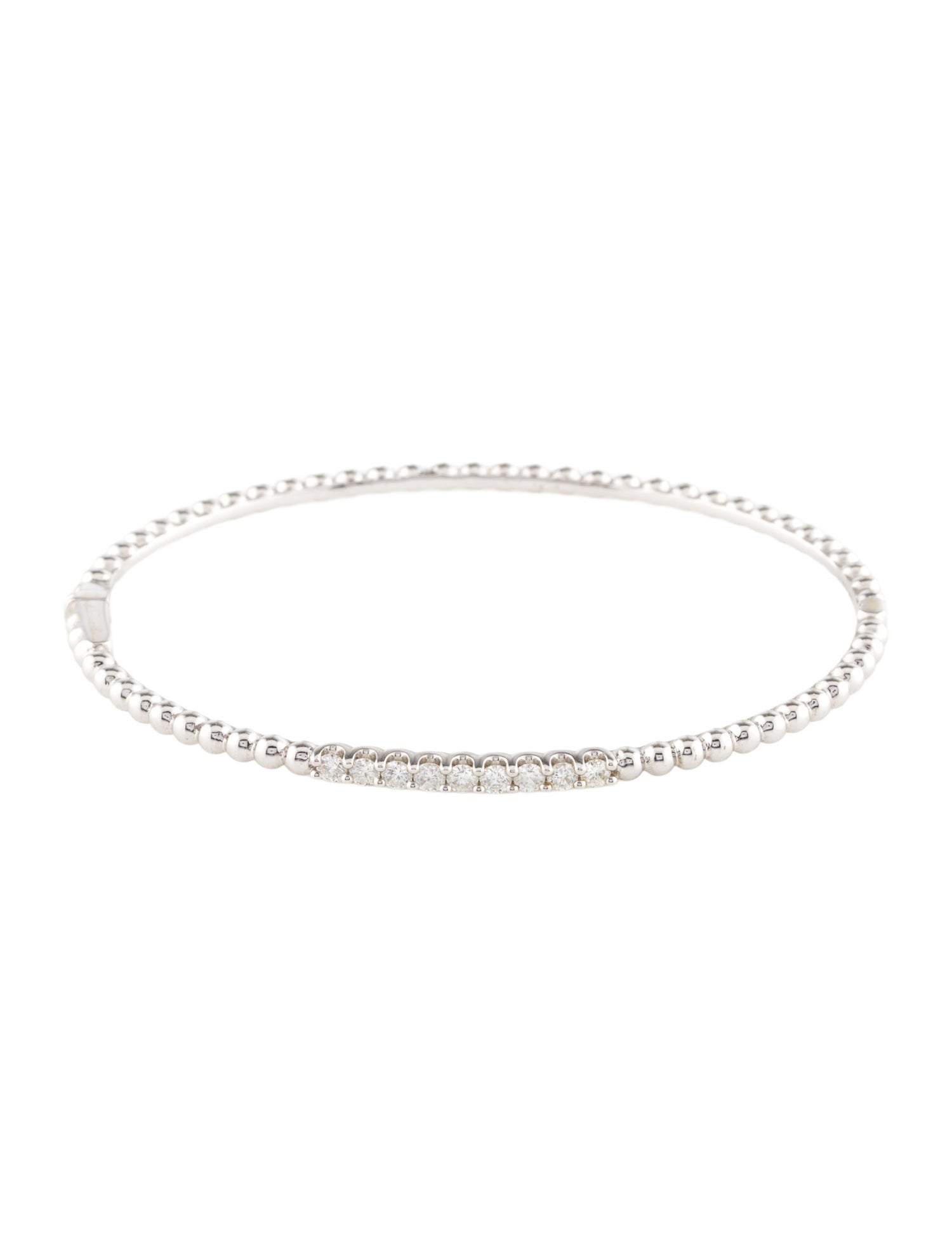 Bracelet 18K Diamond Hinged Bangle