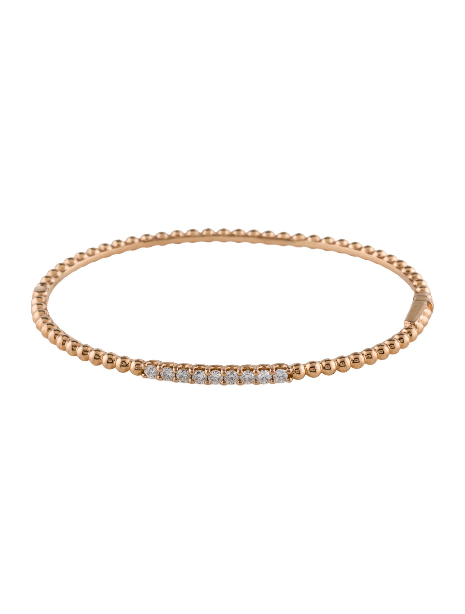 Bracelet 18K Diamond Hinged Bangle