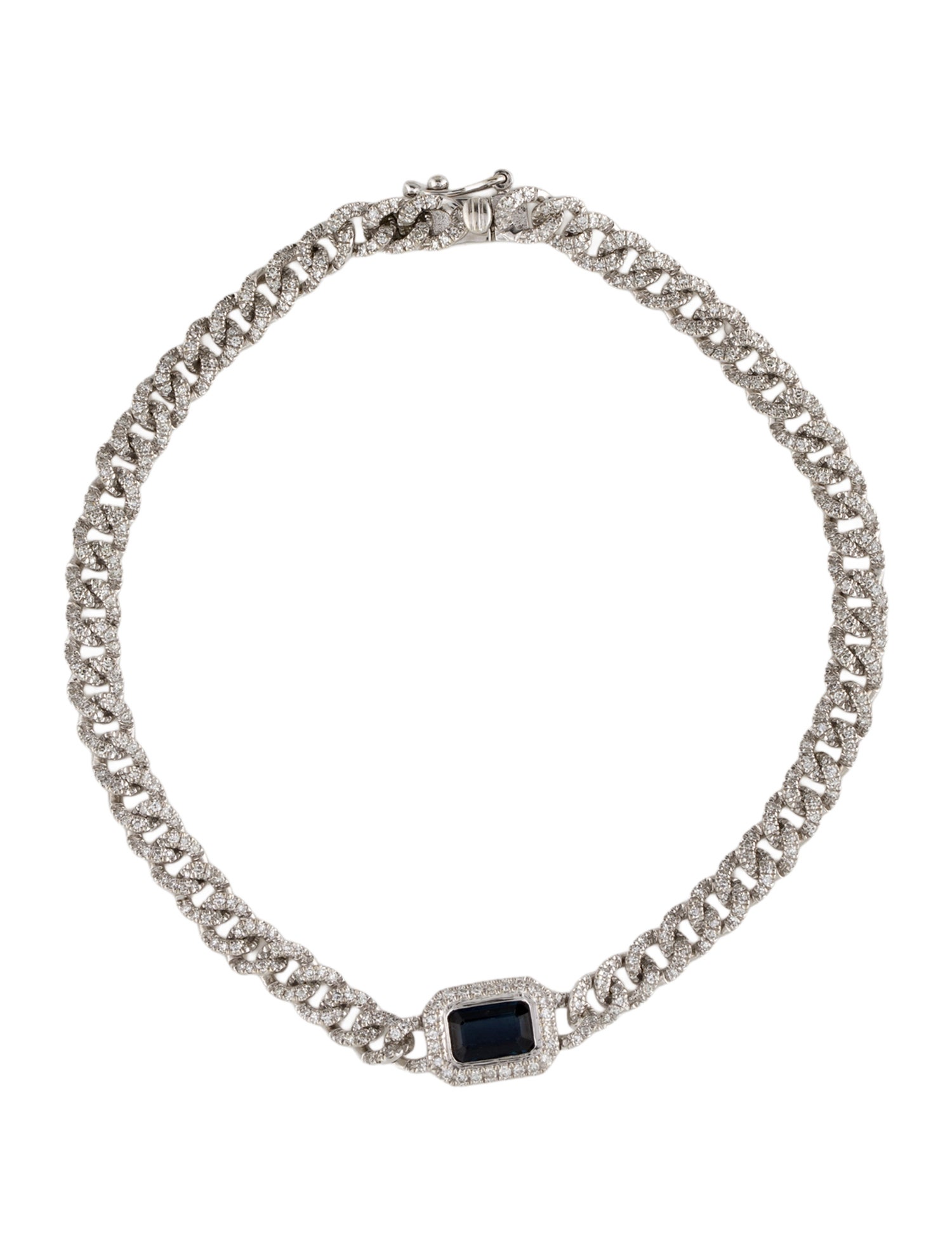 Bracelet 14K Sapphire & Diamond Station
