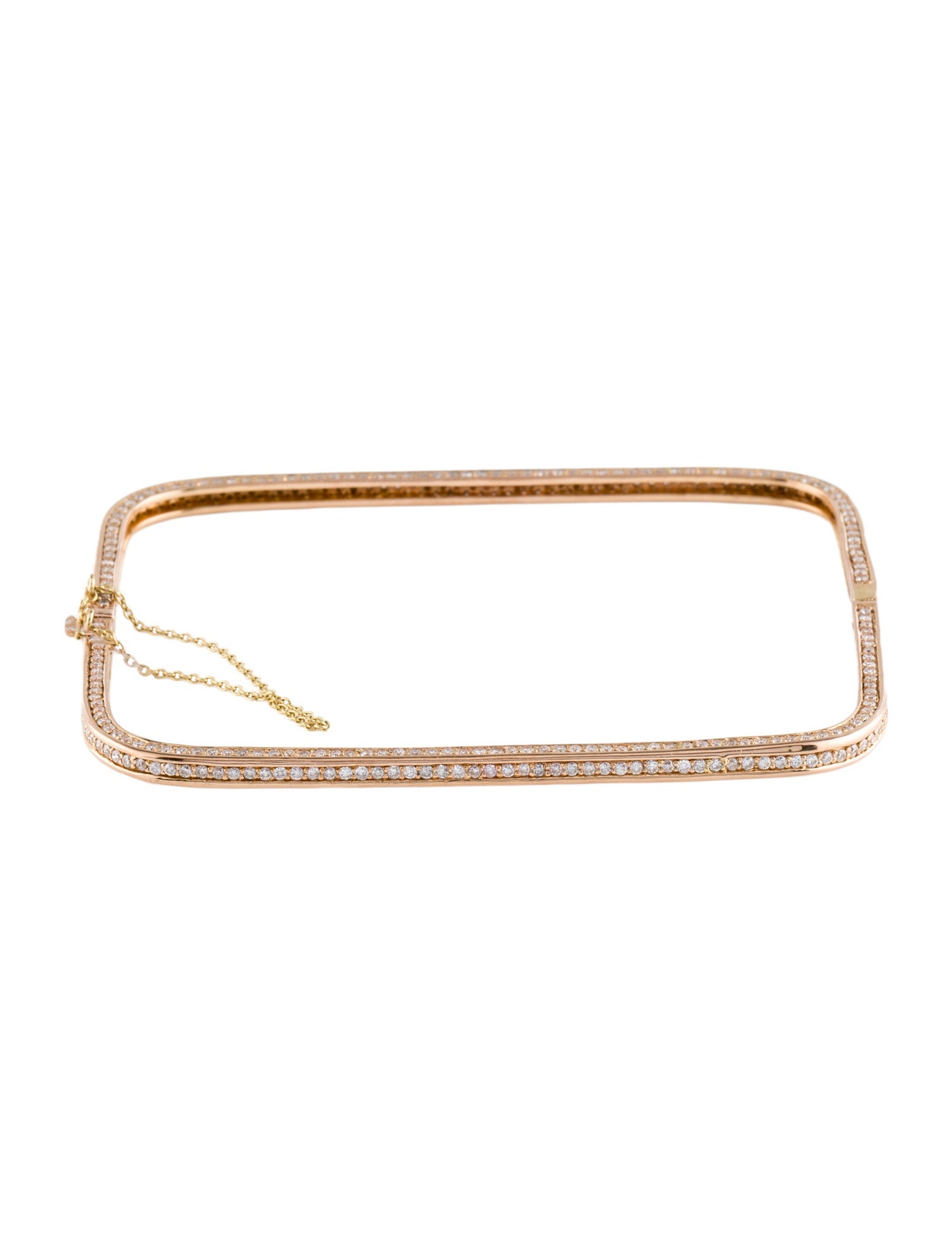 Bracelet 18K 2.46ctw Diamond Square Bangle