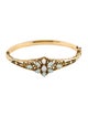 Bracelet 14K Opal Hinged Bangle Bracelet
