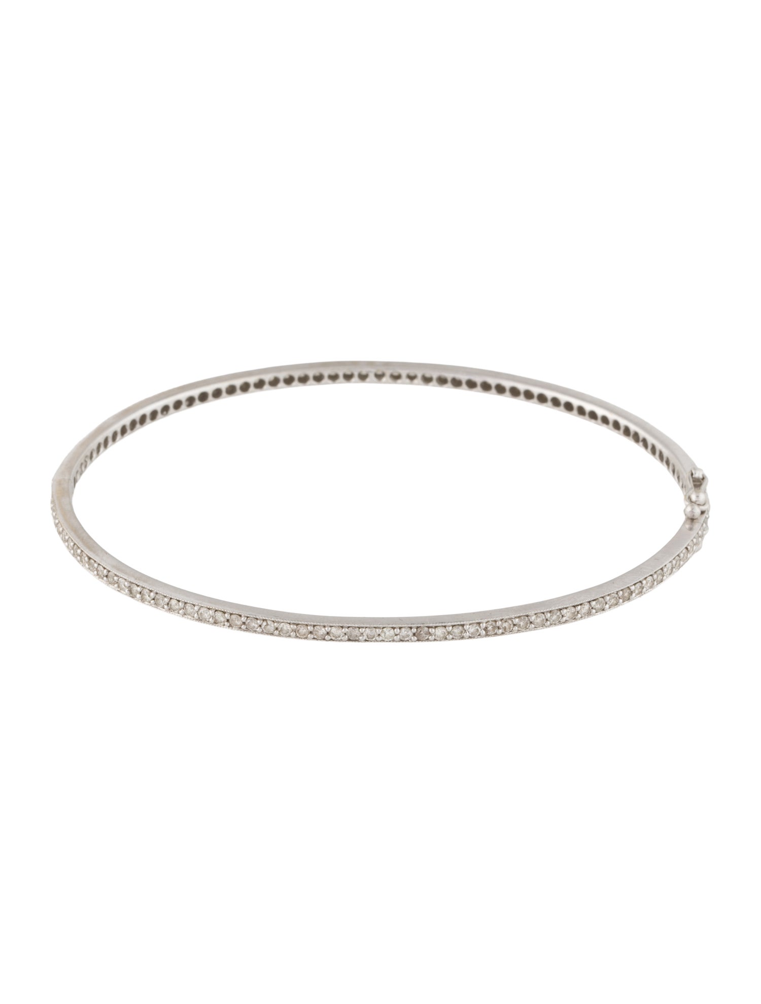 Bracelet 14K 1.01ctw Diamond Hinged Bangle