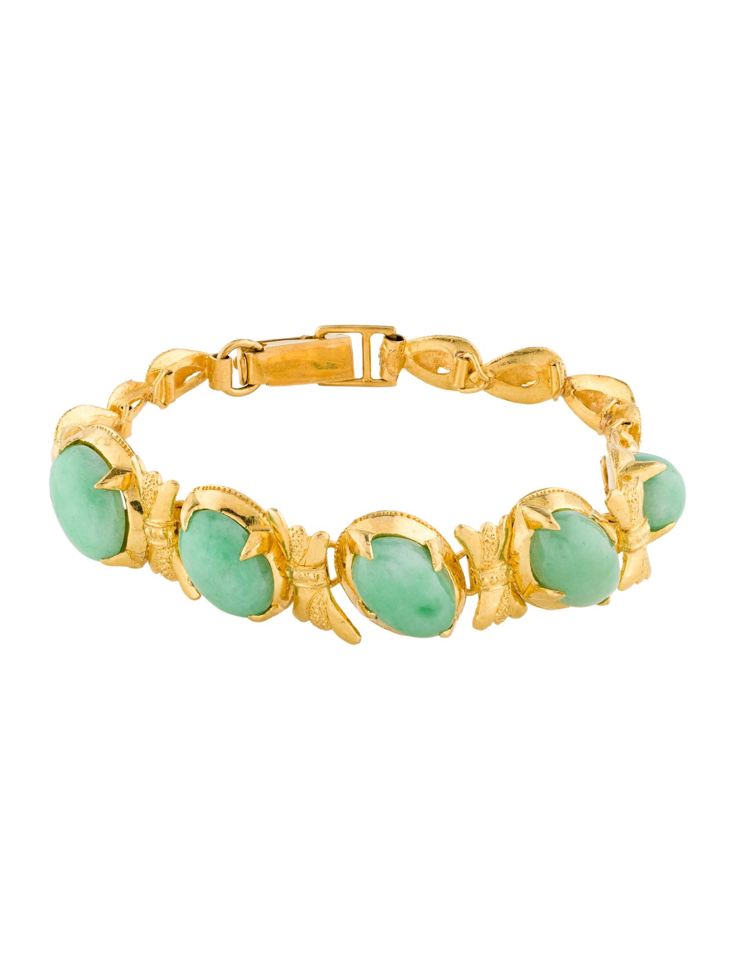 Bracelet 22K 23.09ctw Jadeite Link