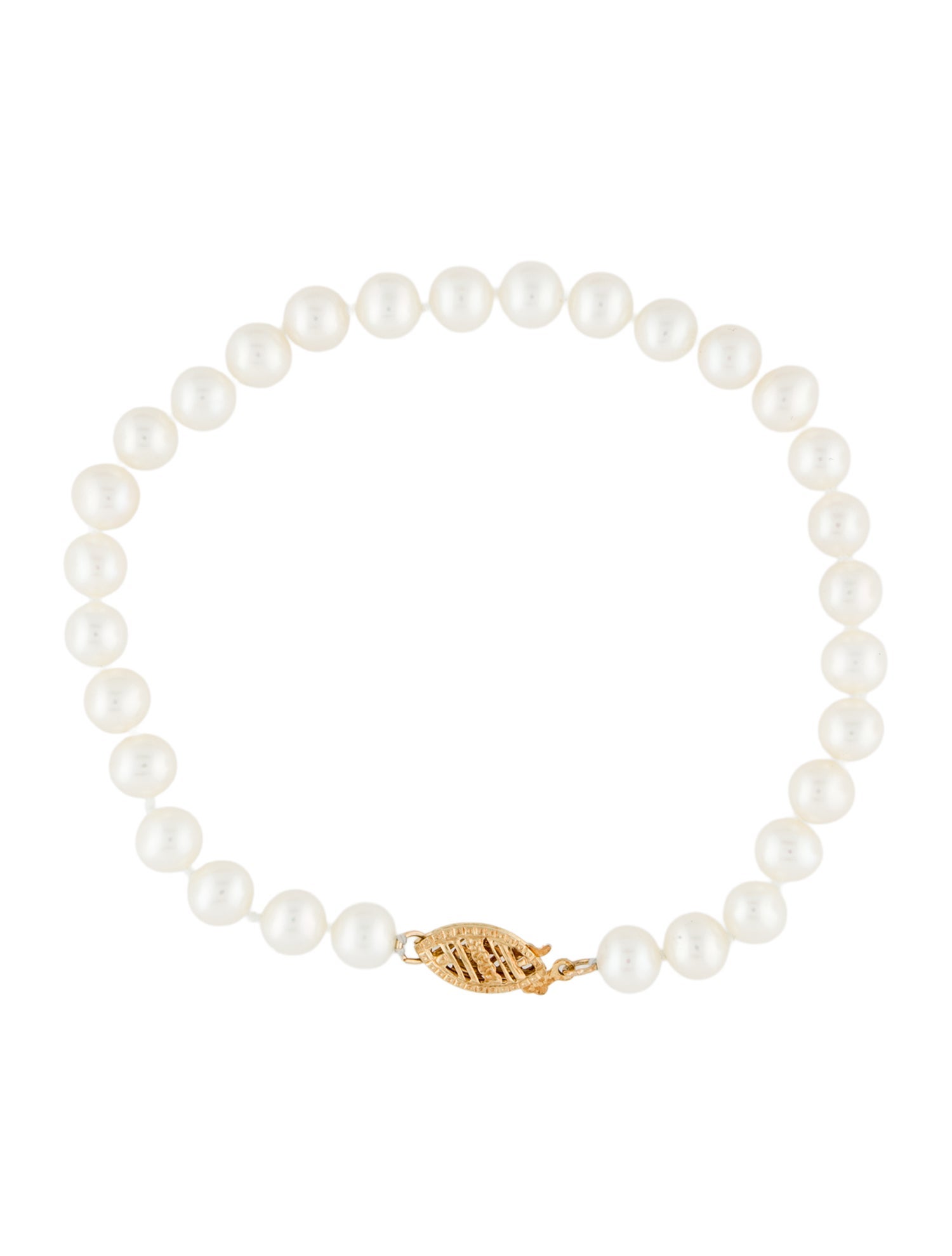 Bracelet 14K Pearl Bead Strand