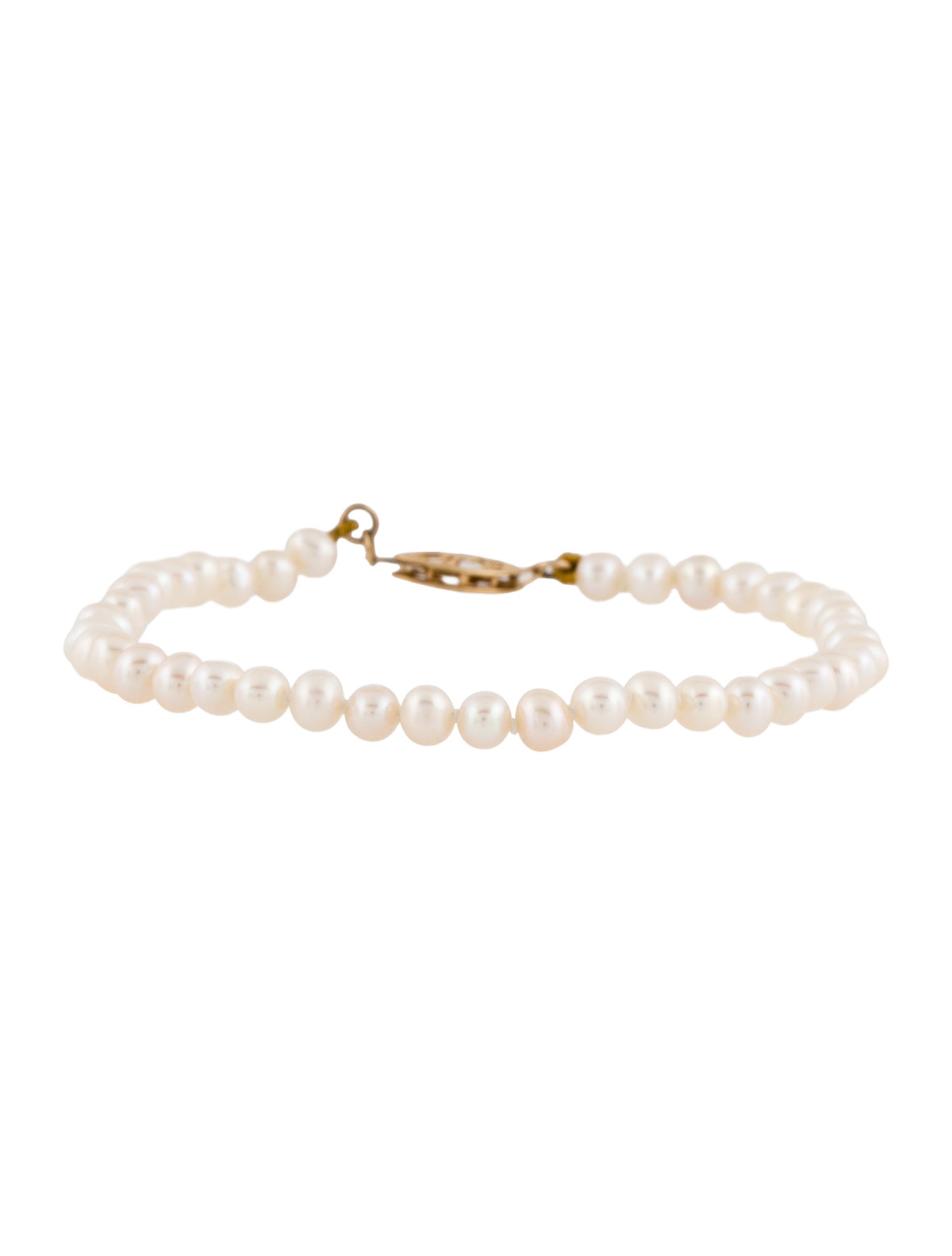 Bracelet 14K Pearl Bead Strand