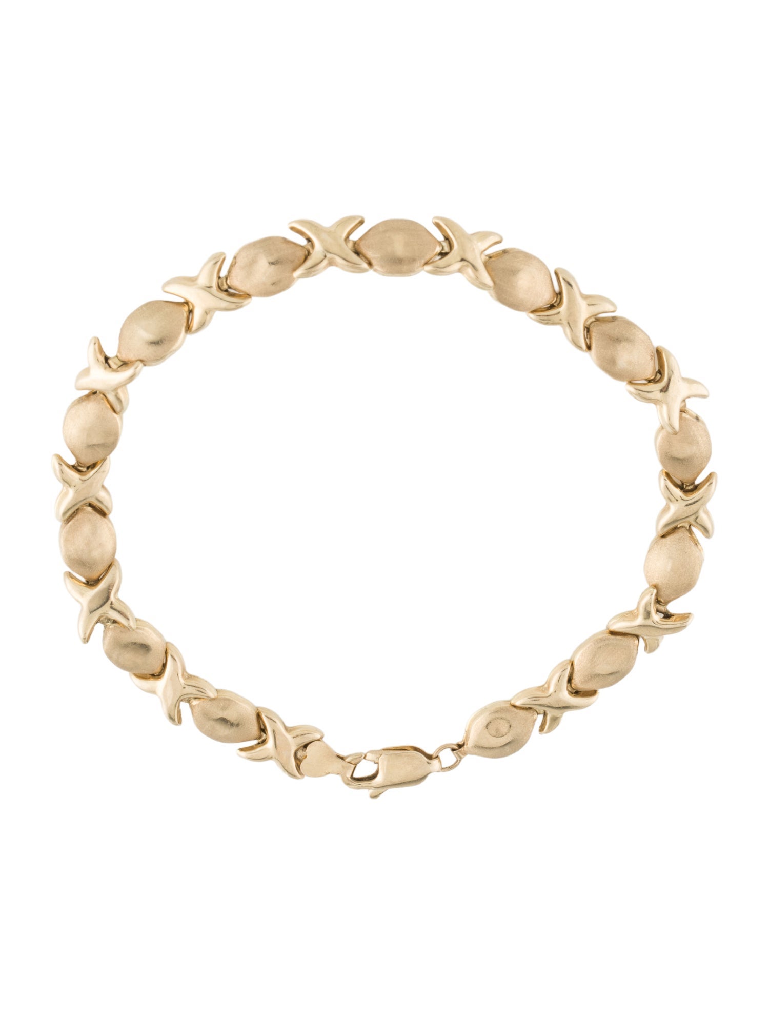 Bracelet 14K X & O Link Bracelet