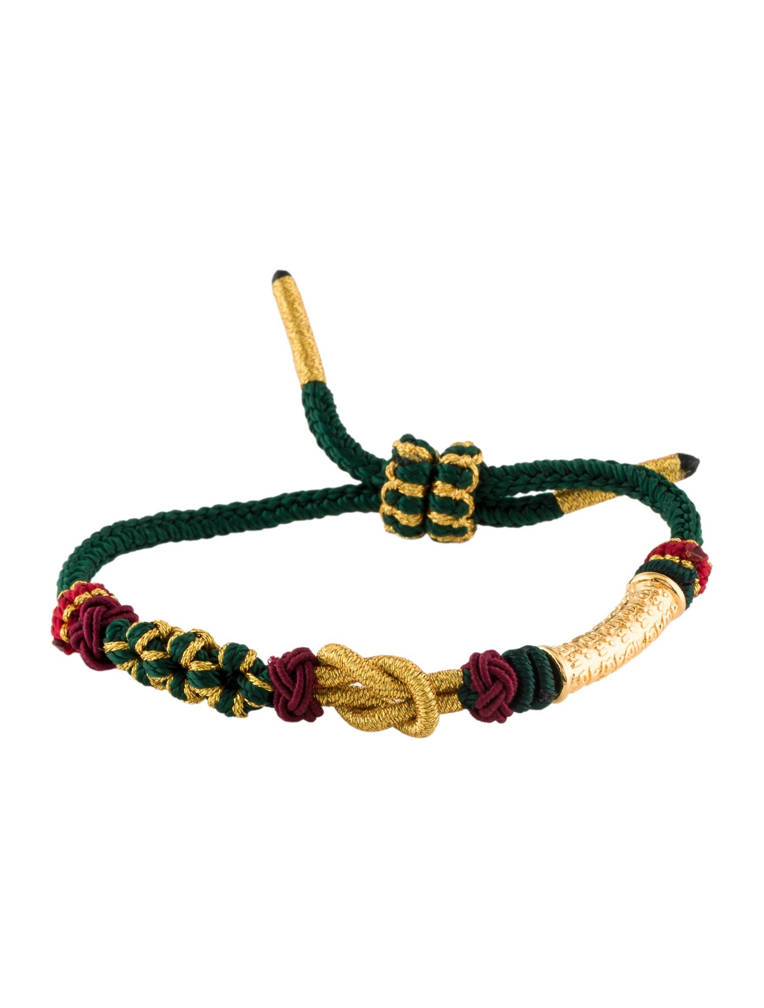 Bracelet 24K Tube Bead Cord