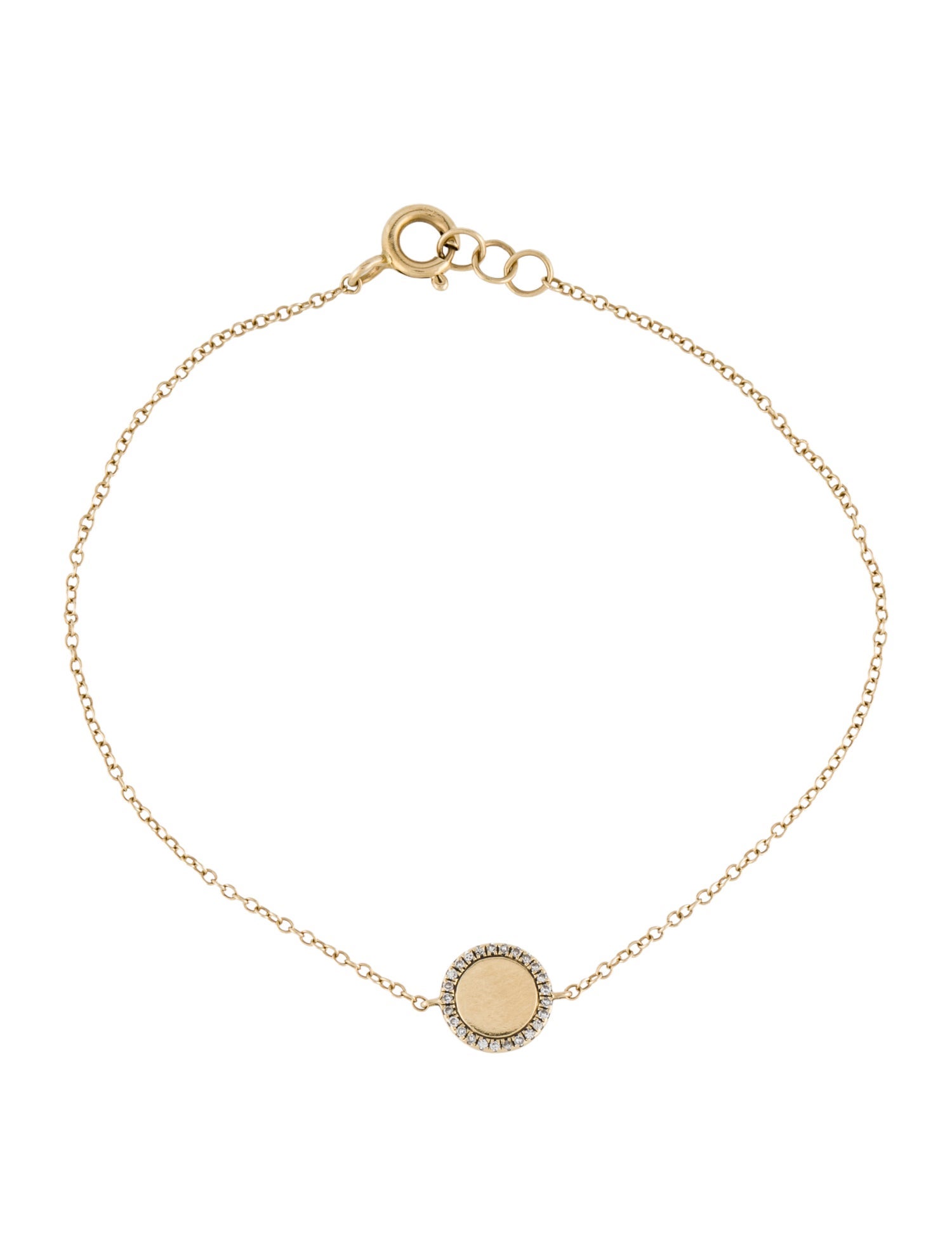 Bracelet 14K Diamond Circle Single Station