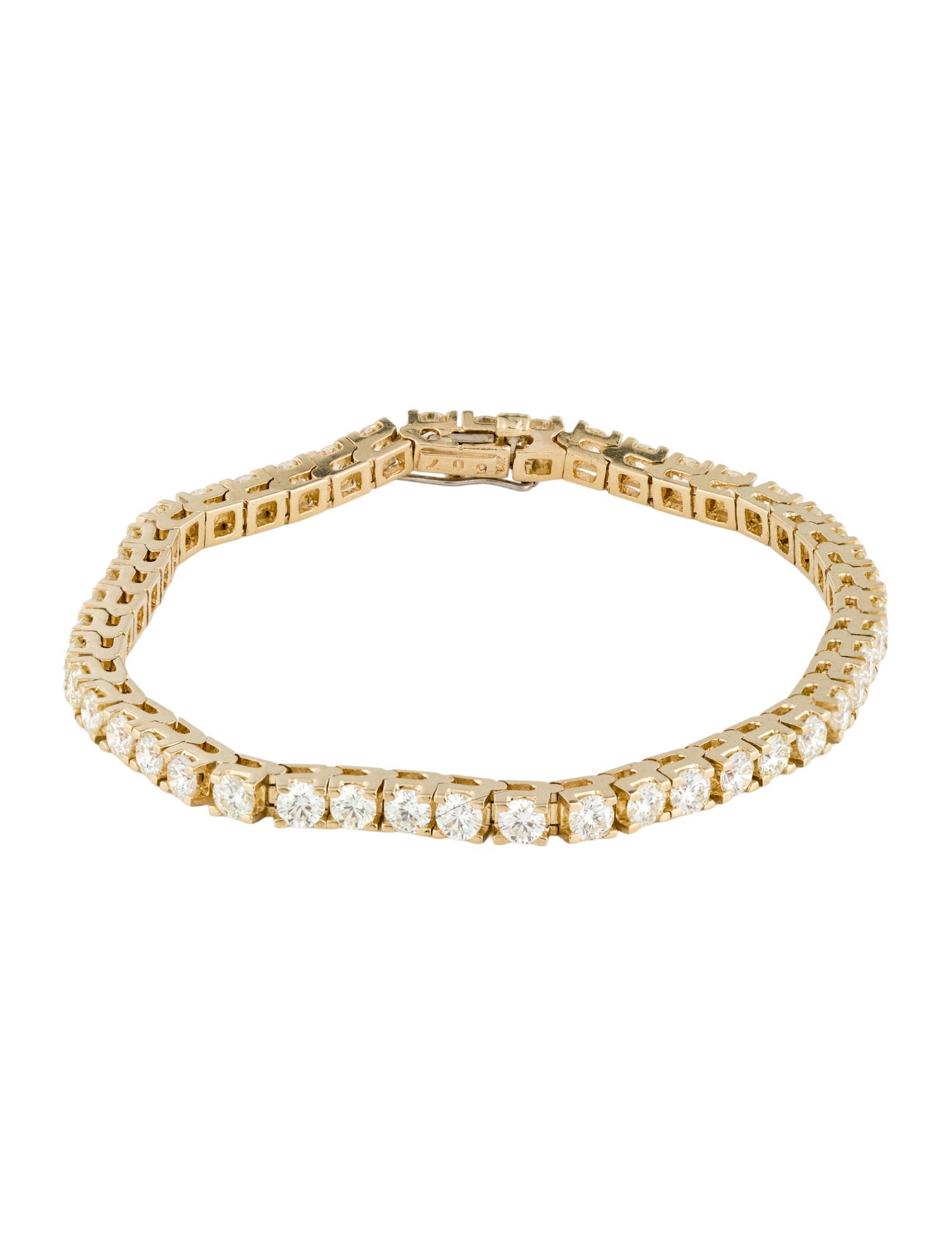 Bracelet 14K 6.07ctw Diamond Tennis