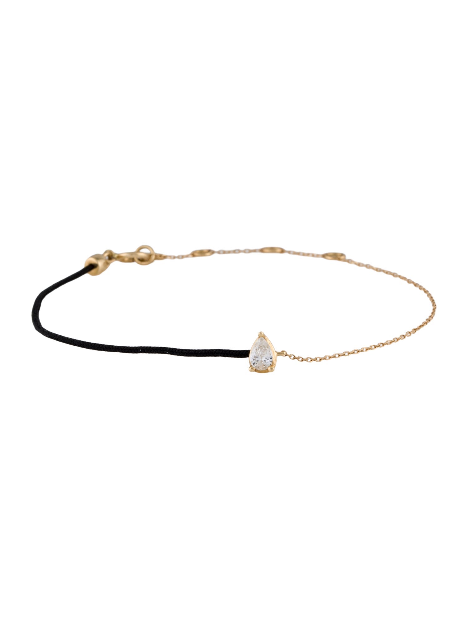 Bracelet 18K Diamond & Cord