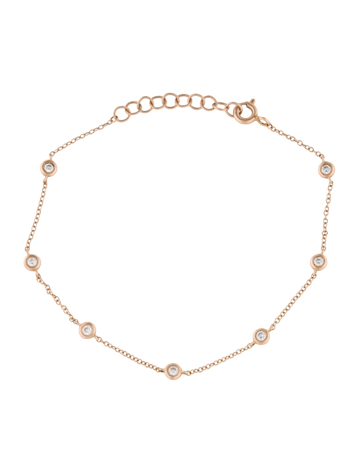 Bracelet 14K Diamond Station