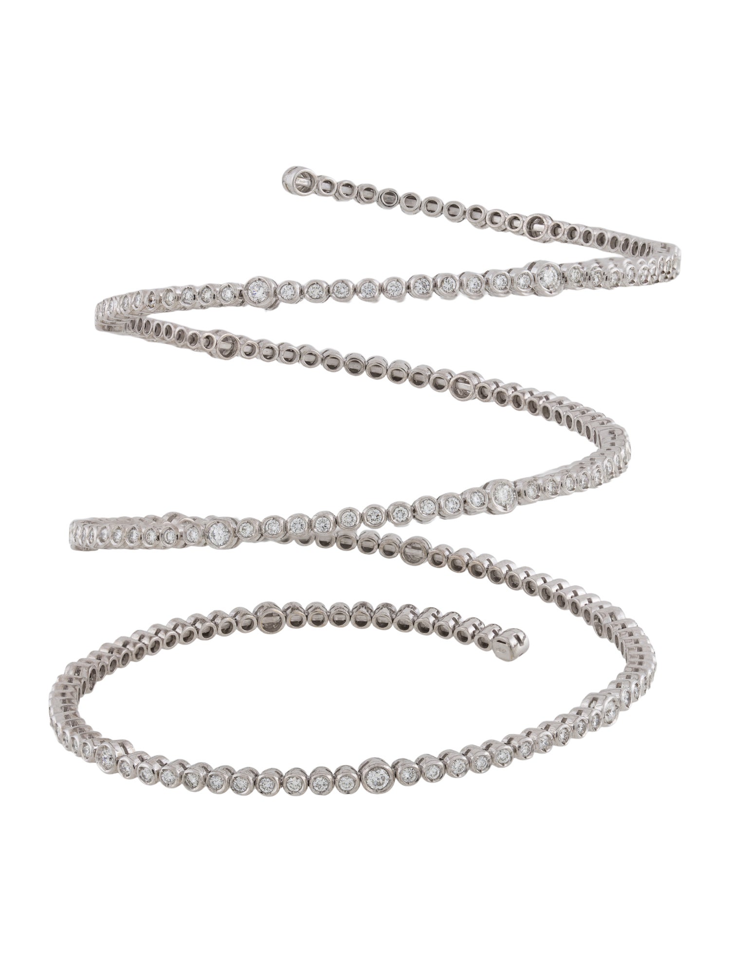 Bracelet 18K 5.41ctw Diamond Pavé Coil
