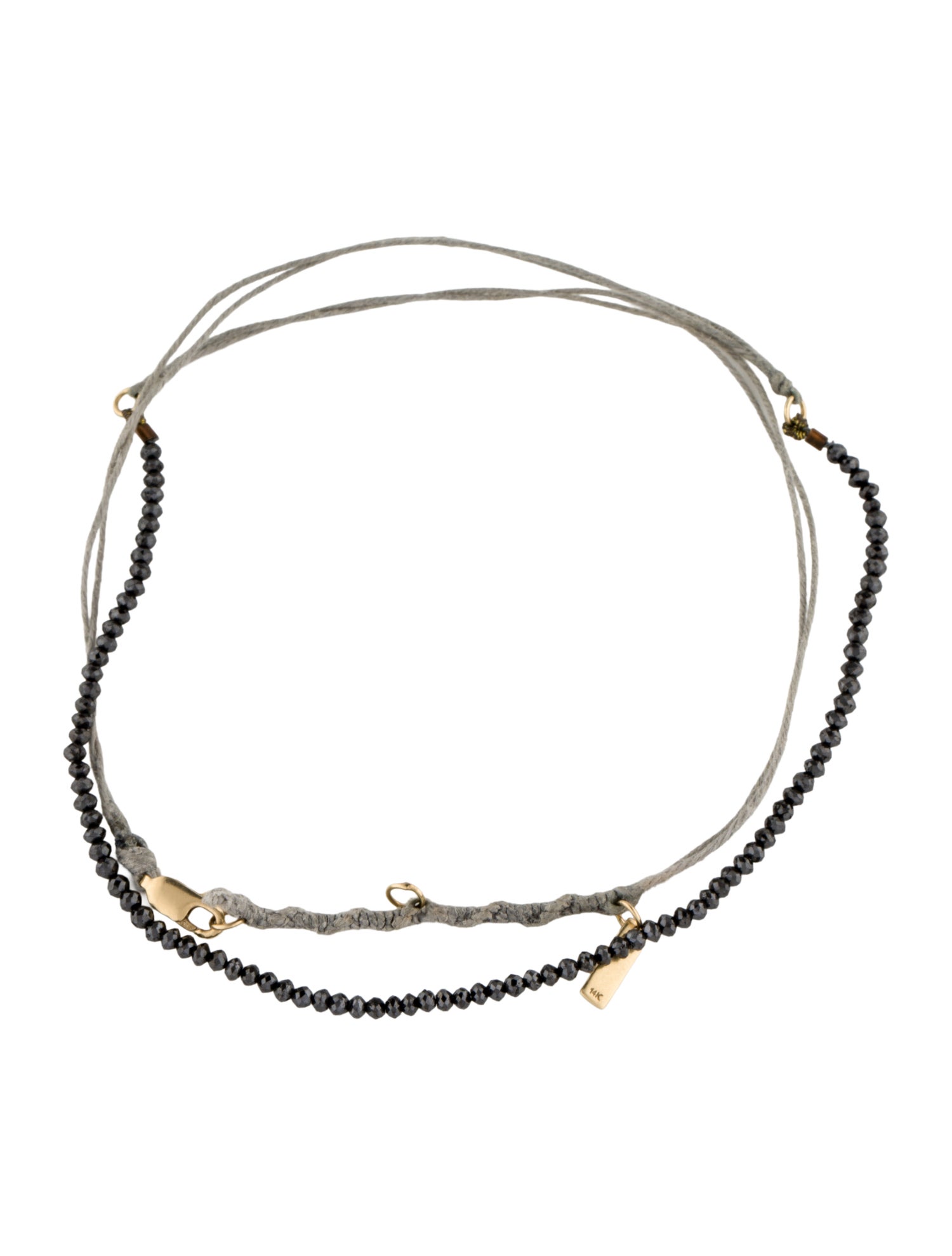 Bracelet Ruby Kobo 14K Diamond Bead Wrap