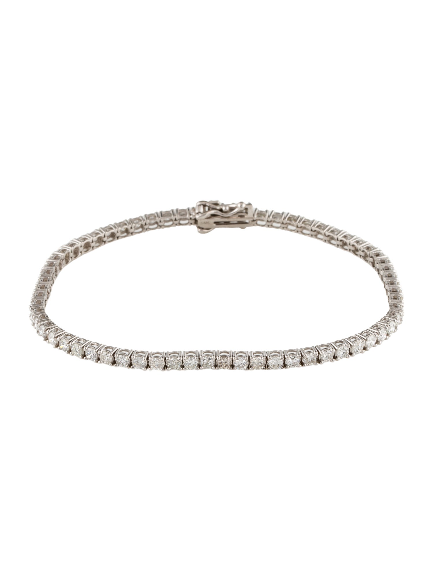 Bracelet 14K 3.78ctw Diamond Tennis Bracelet