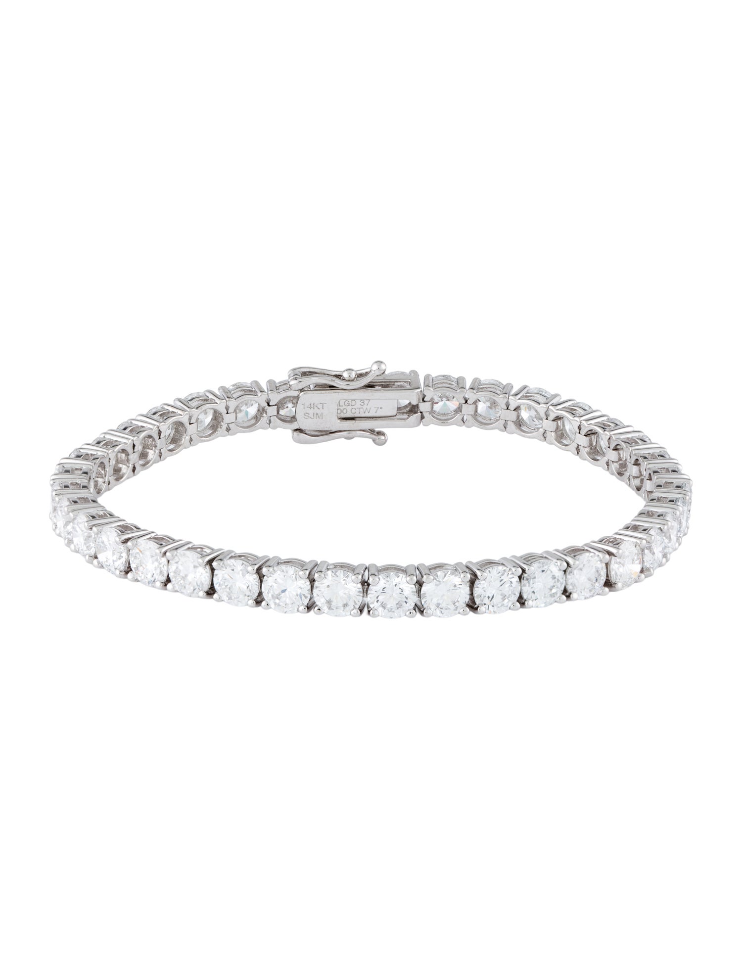 Bracelet 14K 14.00ctw Lab-Grown Diamond Tennis