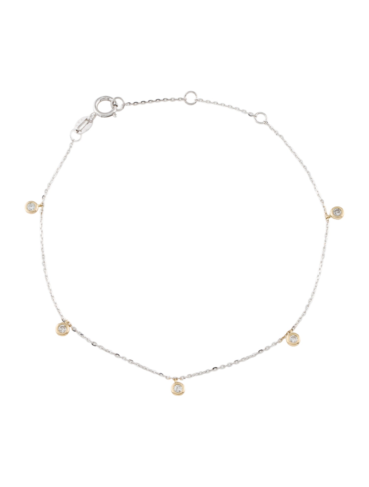Bracelet 14K Diamond Station