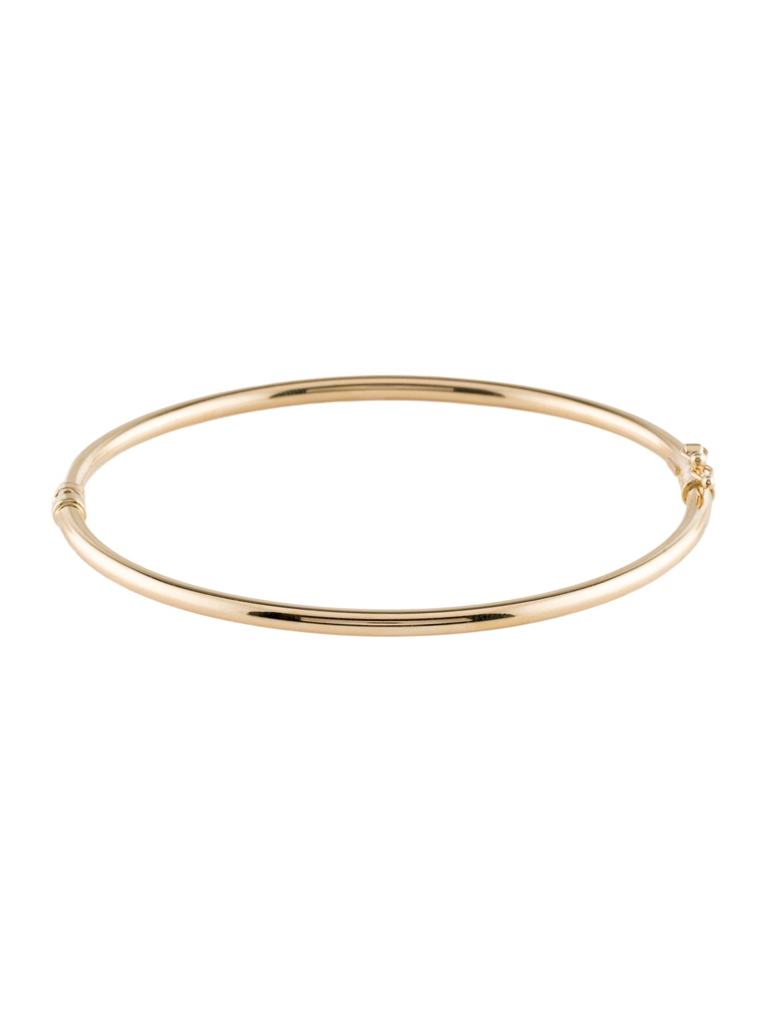 Bracelet 14K Oval Hinged Bangle