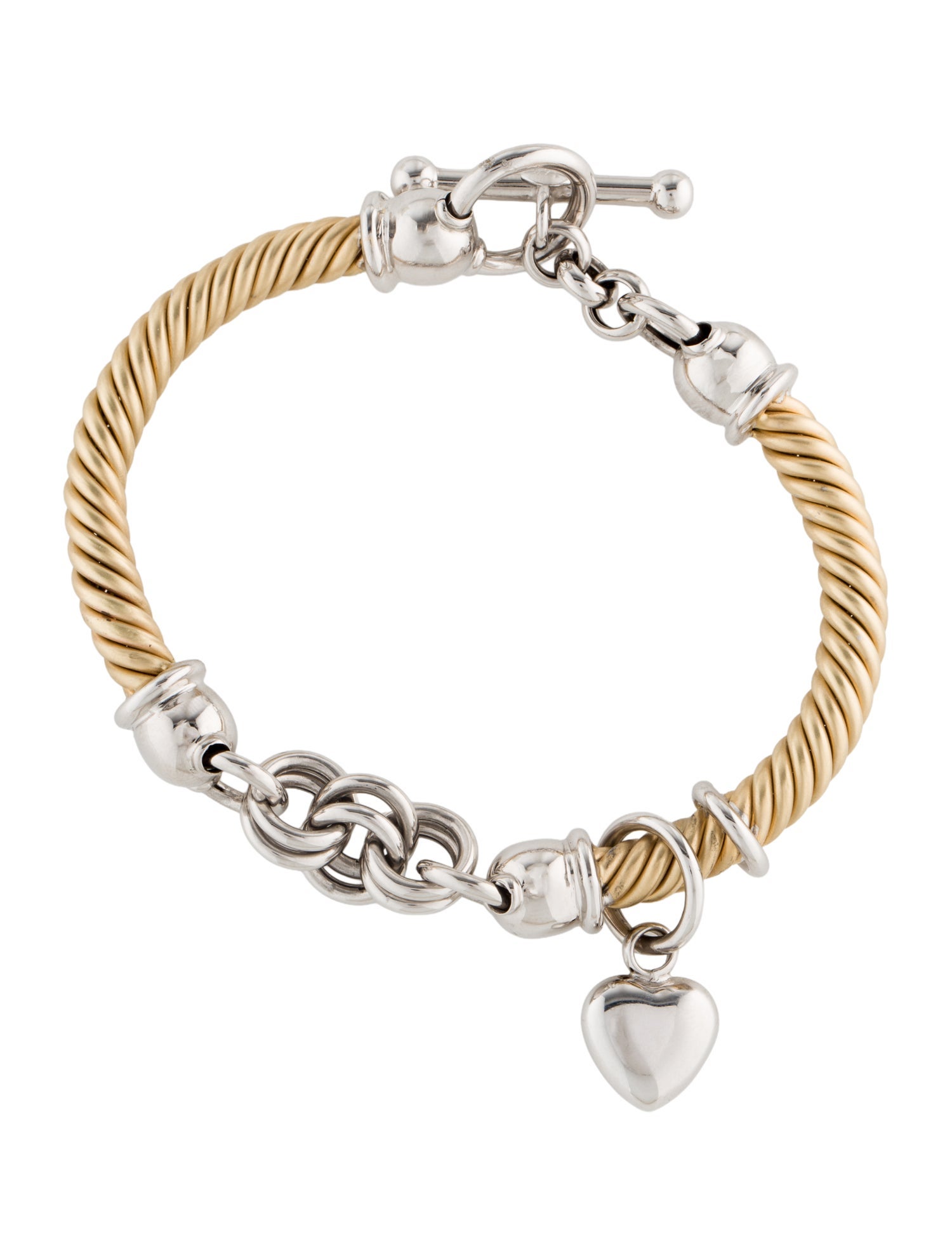 Bracelet 14K Two-Tone Charm