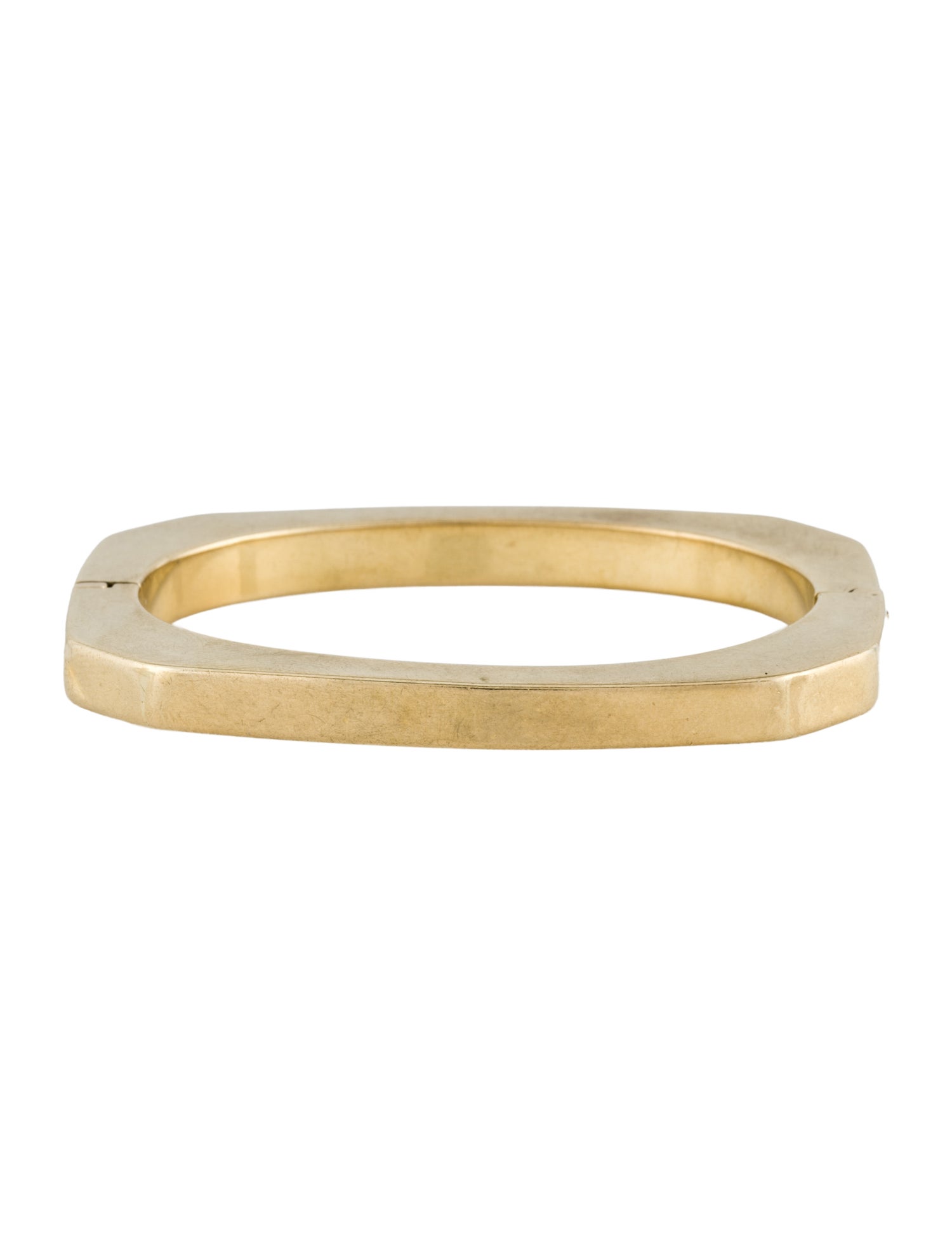 Bracelet 14K Square Hinged Bangle
