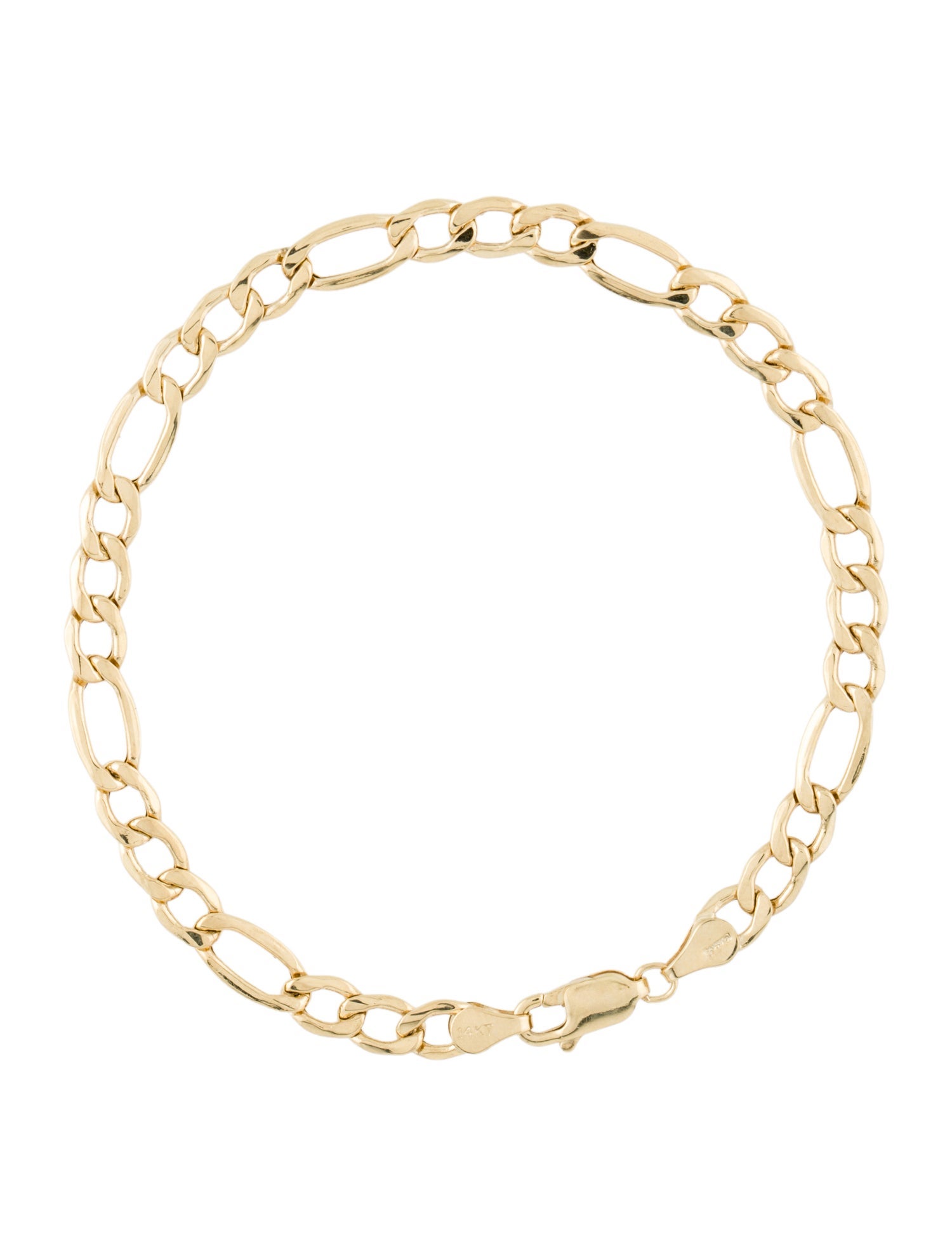 Bracelet 14K Figaro Link